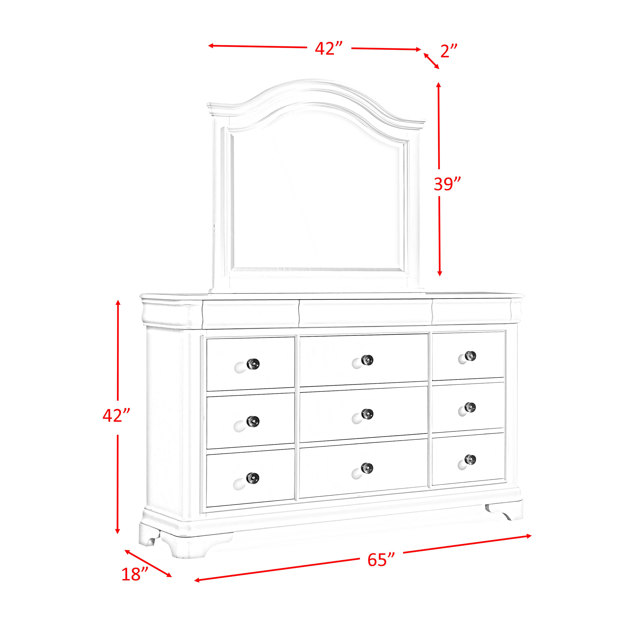 Model: CM750KB5PC | Elements Cameron Cherry King Panel 5PC Bedroom Set