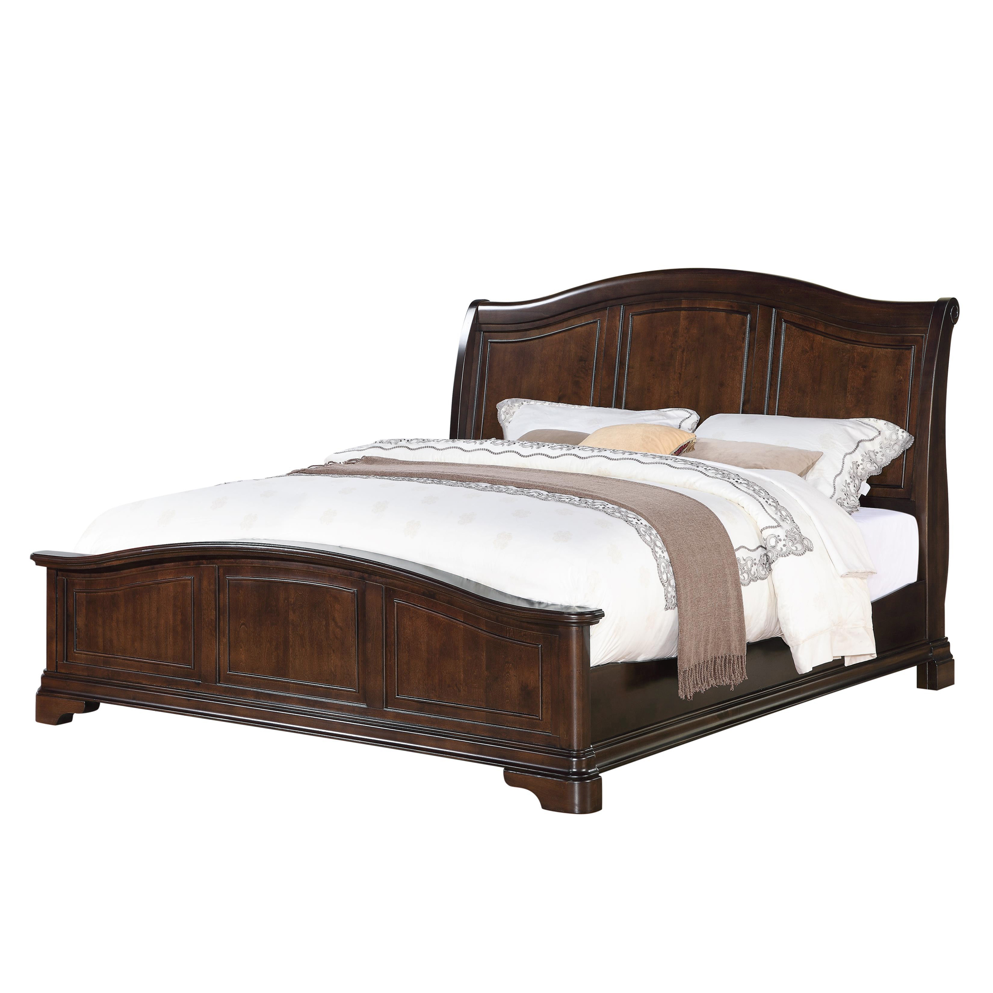 Elements Cameron Cherry King Panel 6PC Bedroom Set