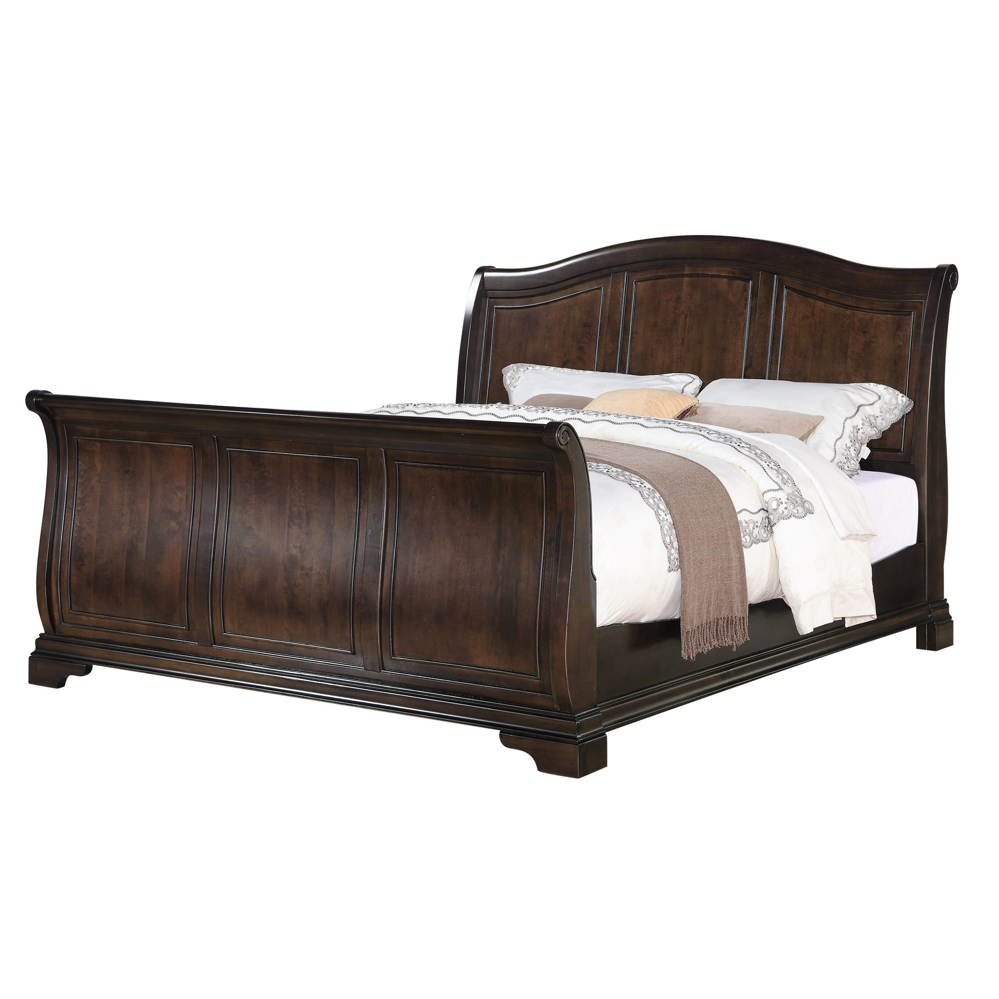 Elements Cameron Cherry Queen Sleigh 6PC Bedroom Set