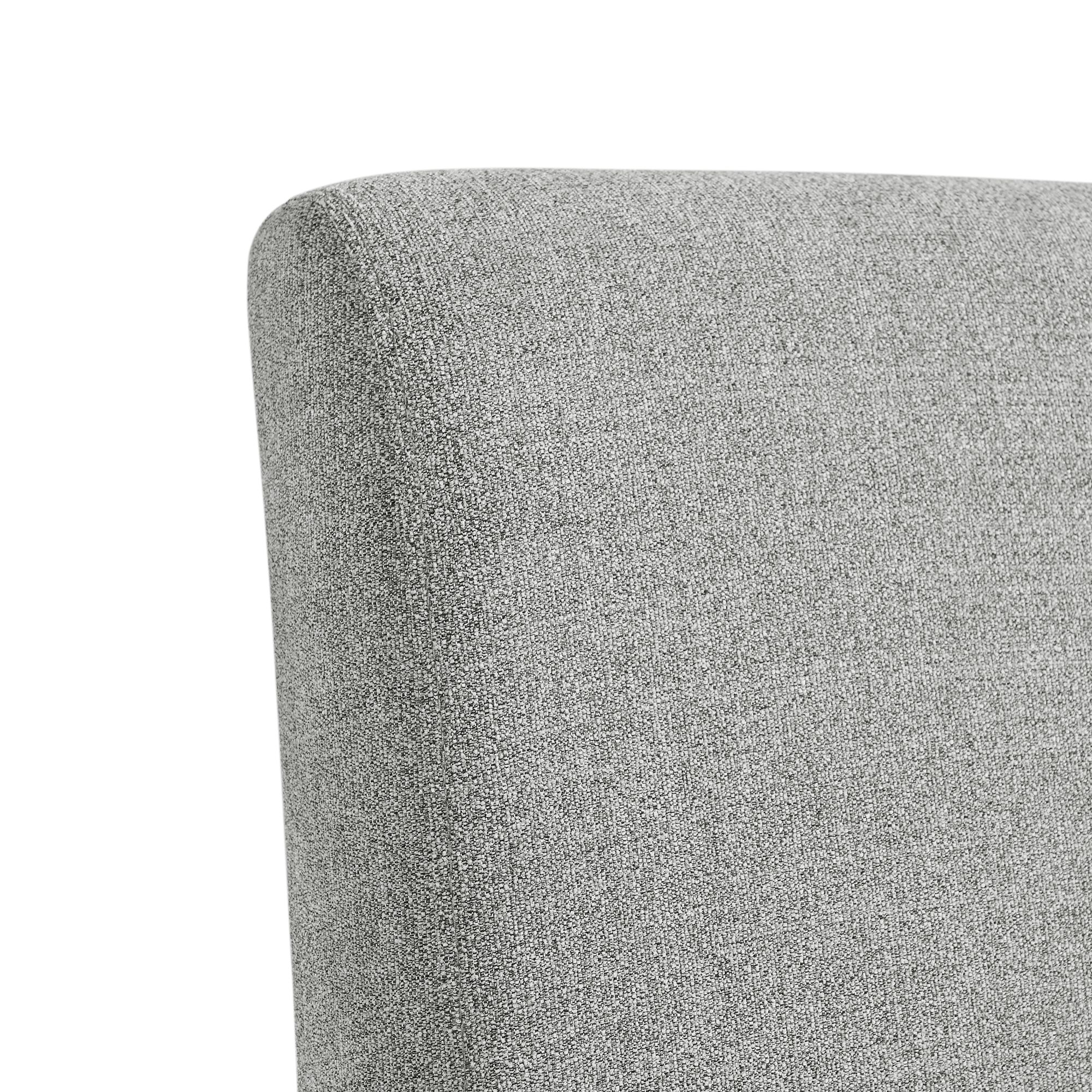 Model: CNO300SC | Elements Nero Dining Side Chair (2 per carton) W/Grey Fabric