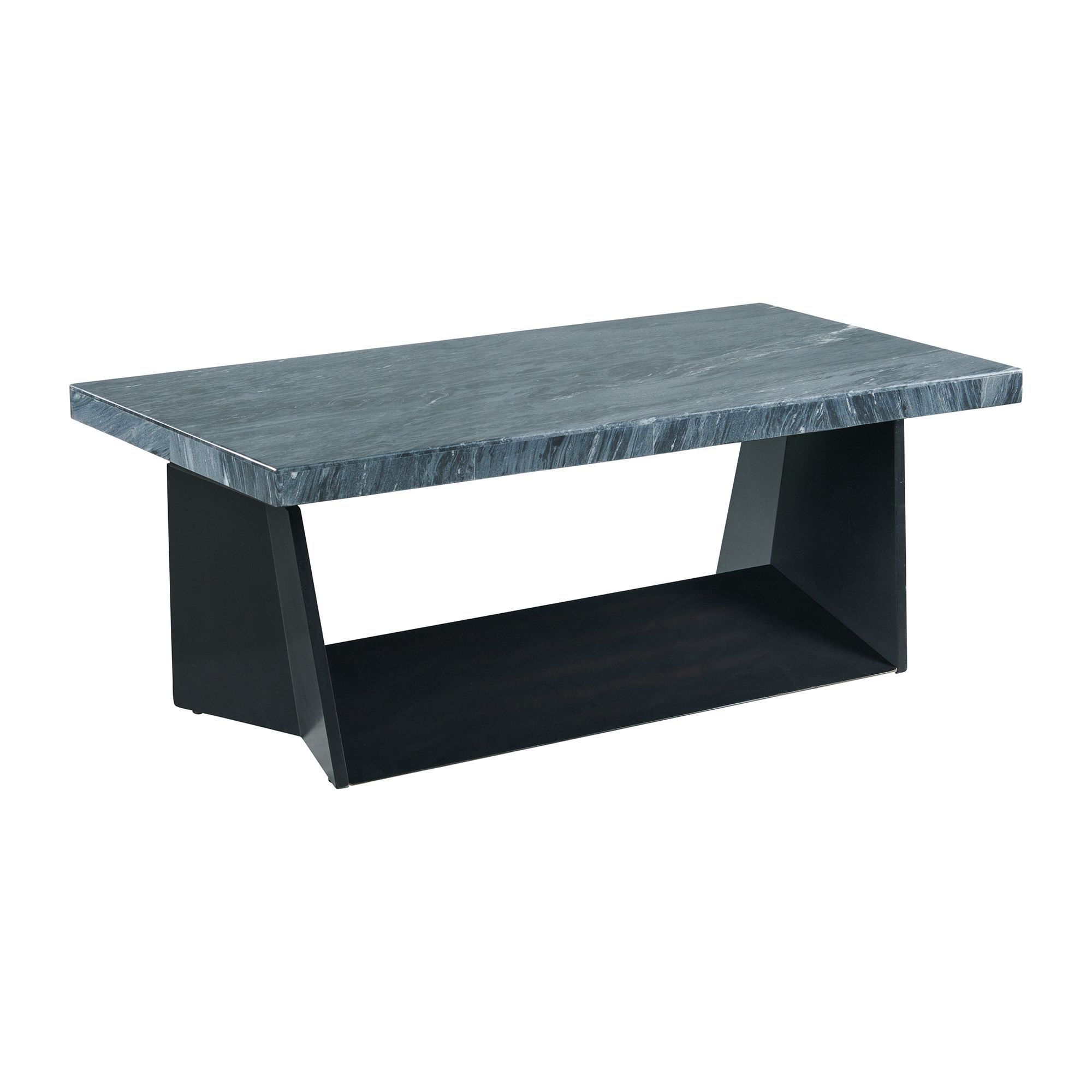 Elements Beckley Coffee Table Complete in Dark Marble Top