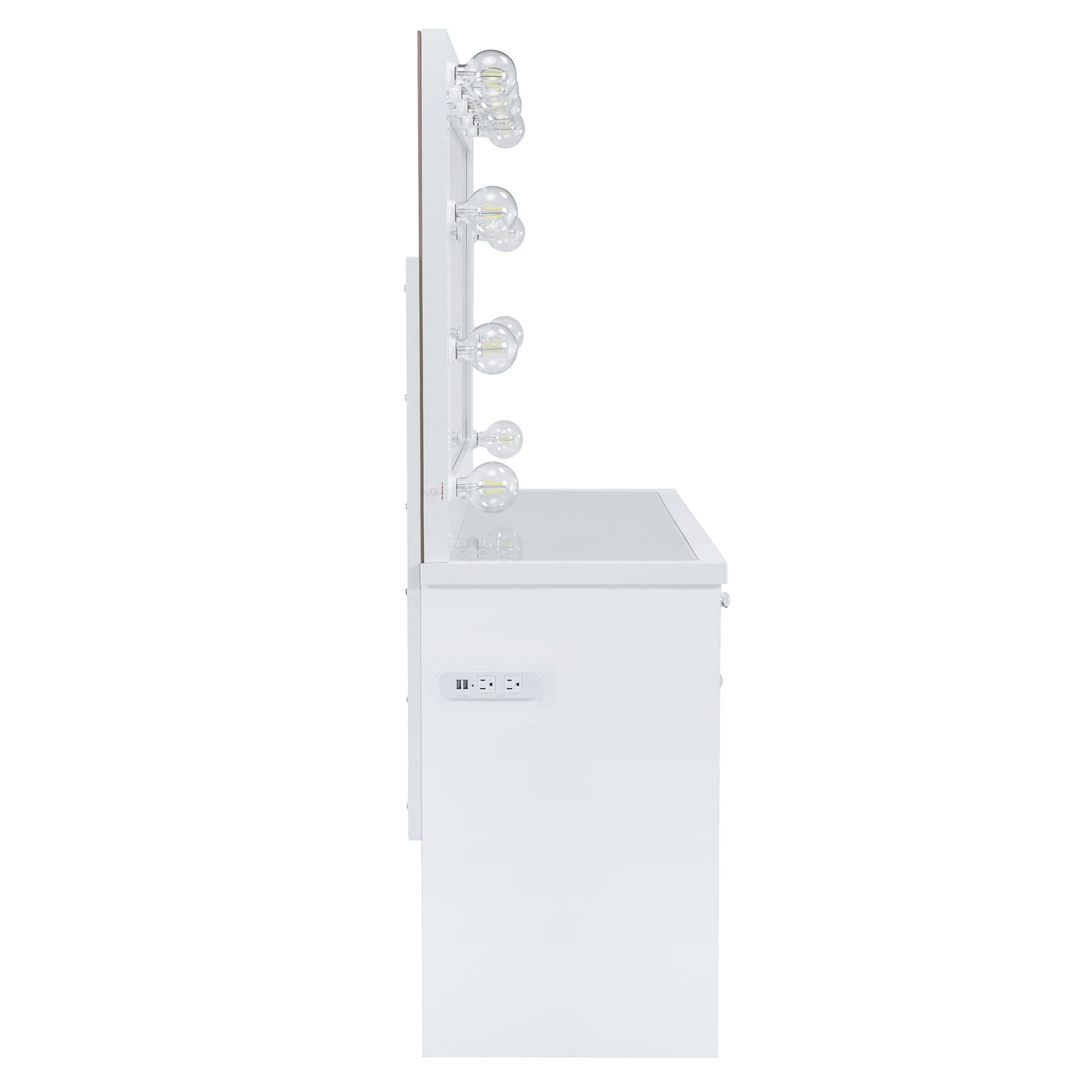 Model: CVAM2PC | Elements Amia Complete Vanity with Lightbulbs