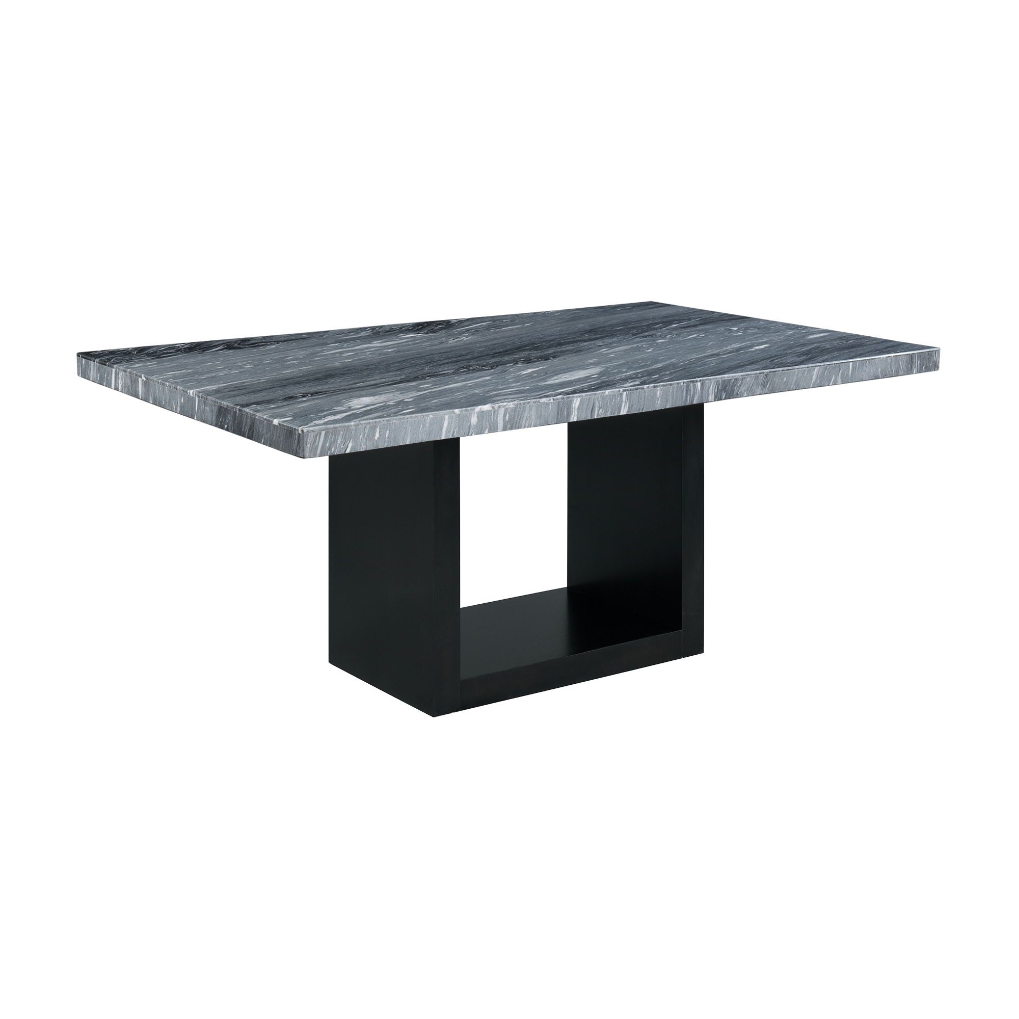Elements Valentino Complete Table (Grey Marble)