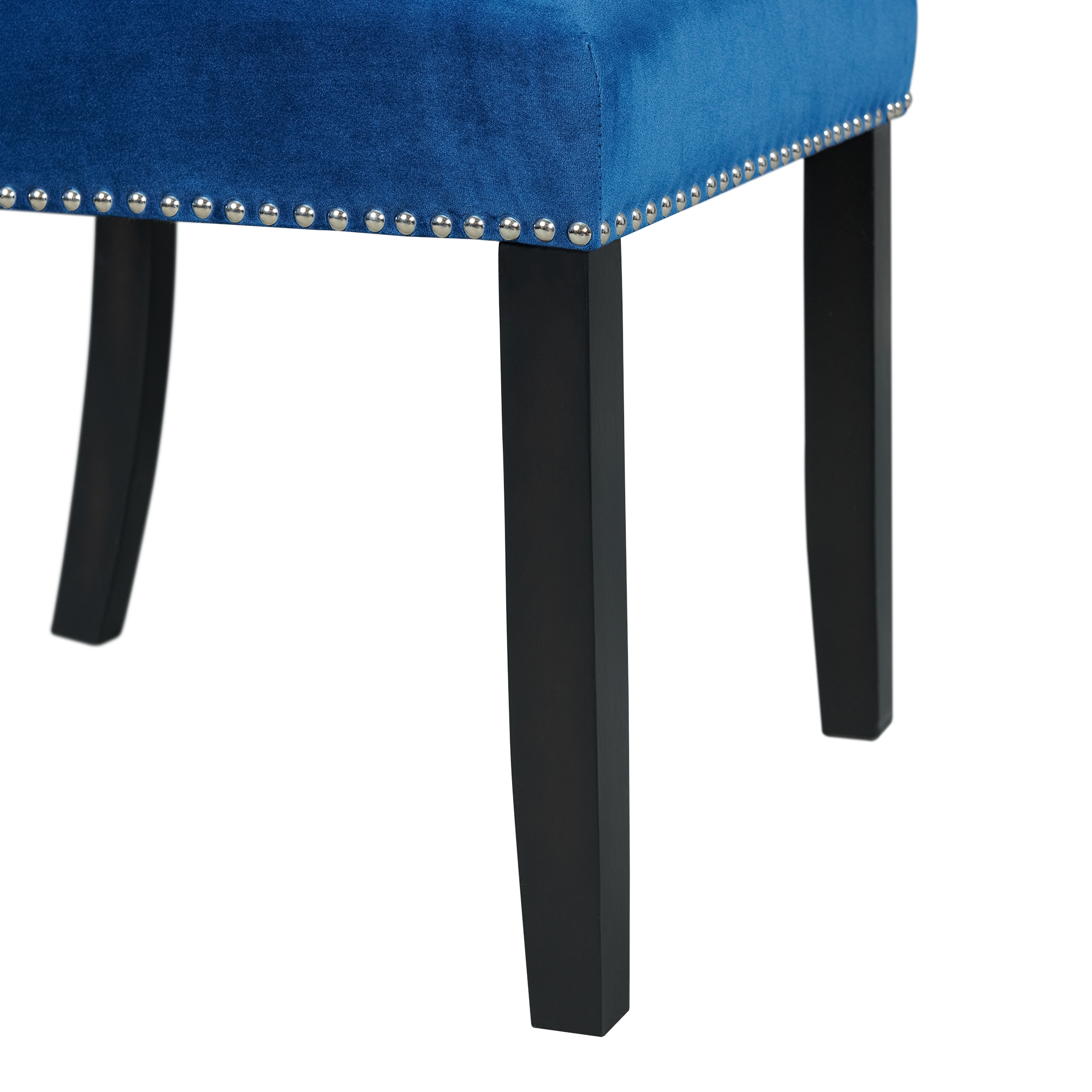 Model: CVL500BL5PC | Elements Valentino White 5PC Dining Set-Table & Four Blue Chairs