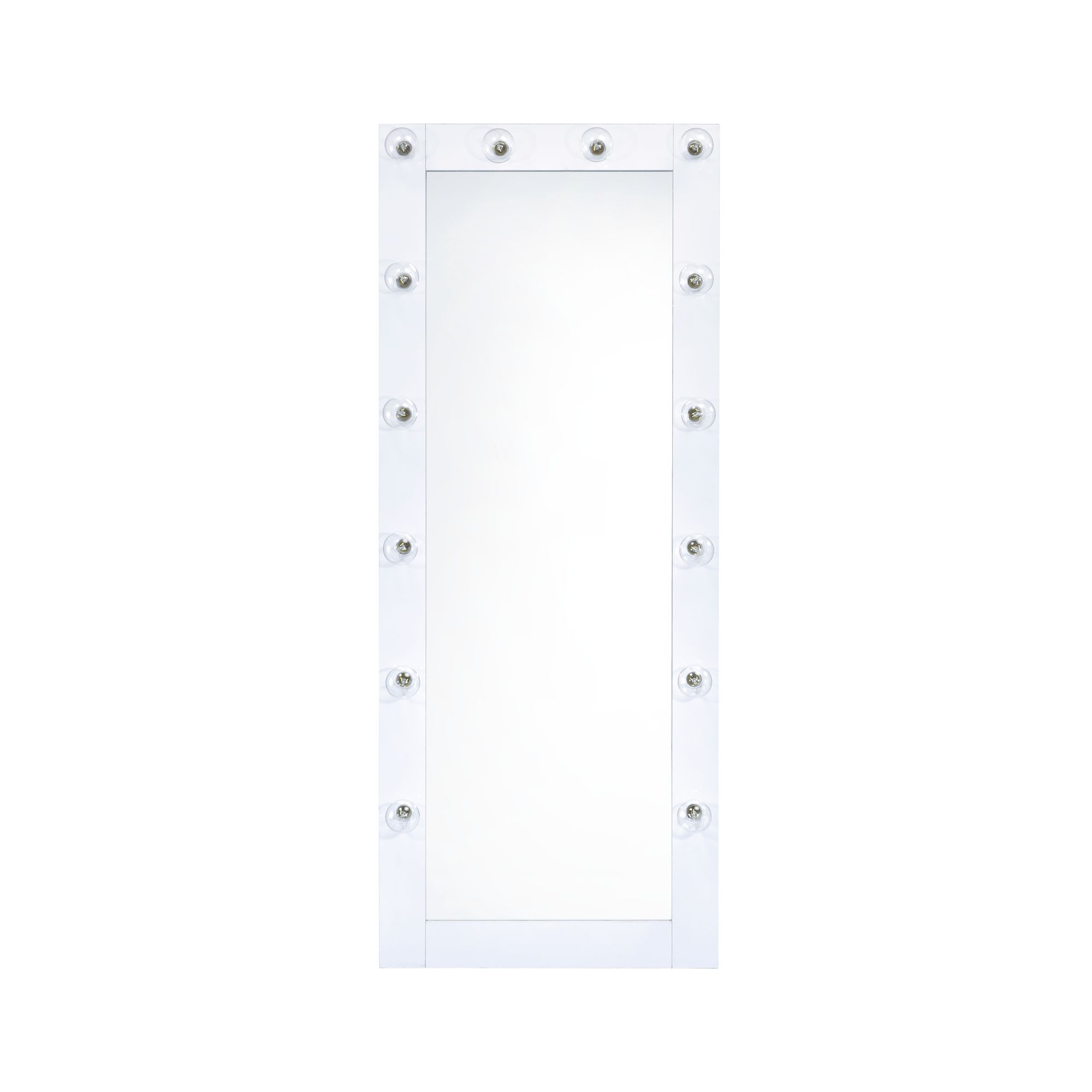 Model: CVLY700FM2PC | Elements Lindy Floor Mirror with Lights in White