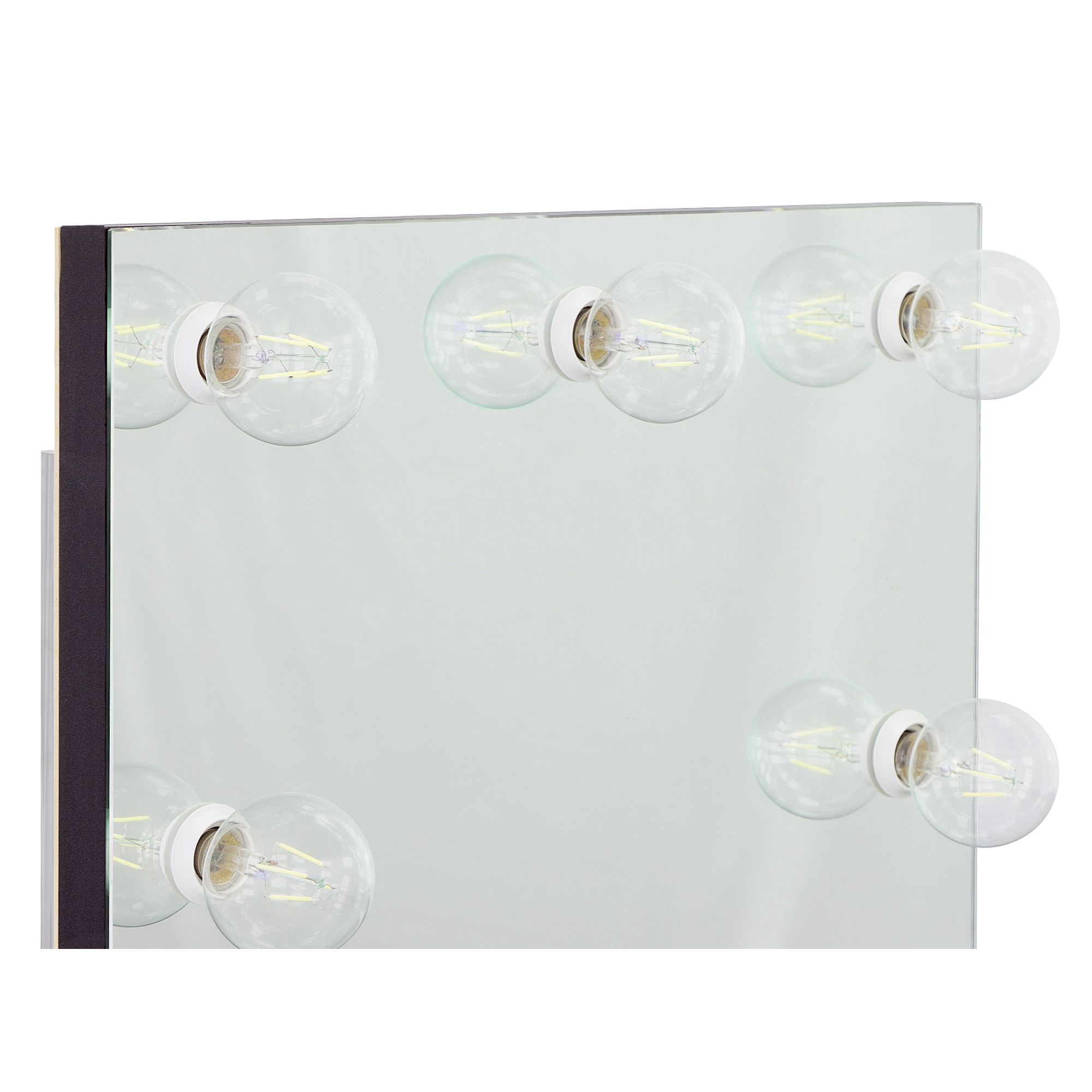 Model: CVMG800VTPL | Elements Margo Vanity Table W/ Power / Mirror / Stool & Light