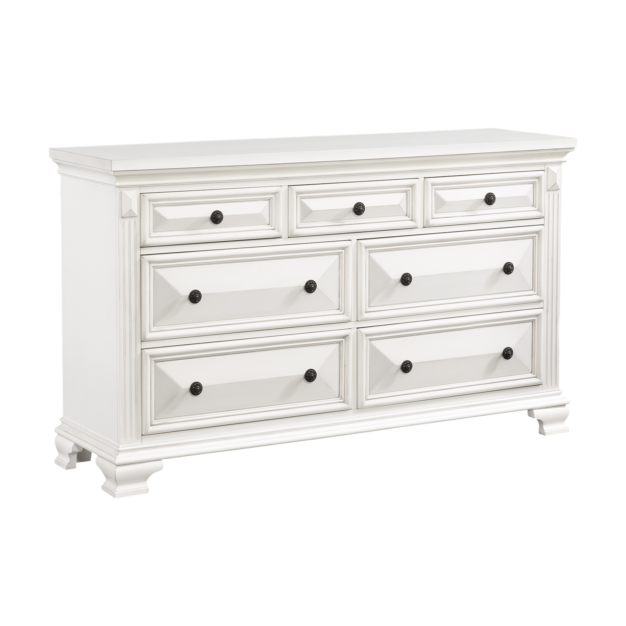 Elements Calloway Dresser Antique White Color