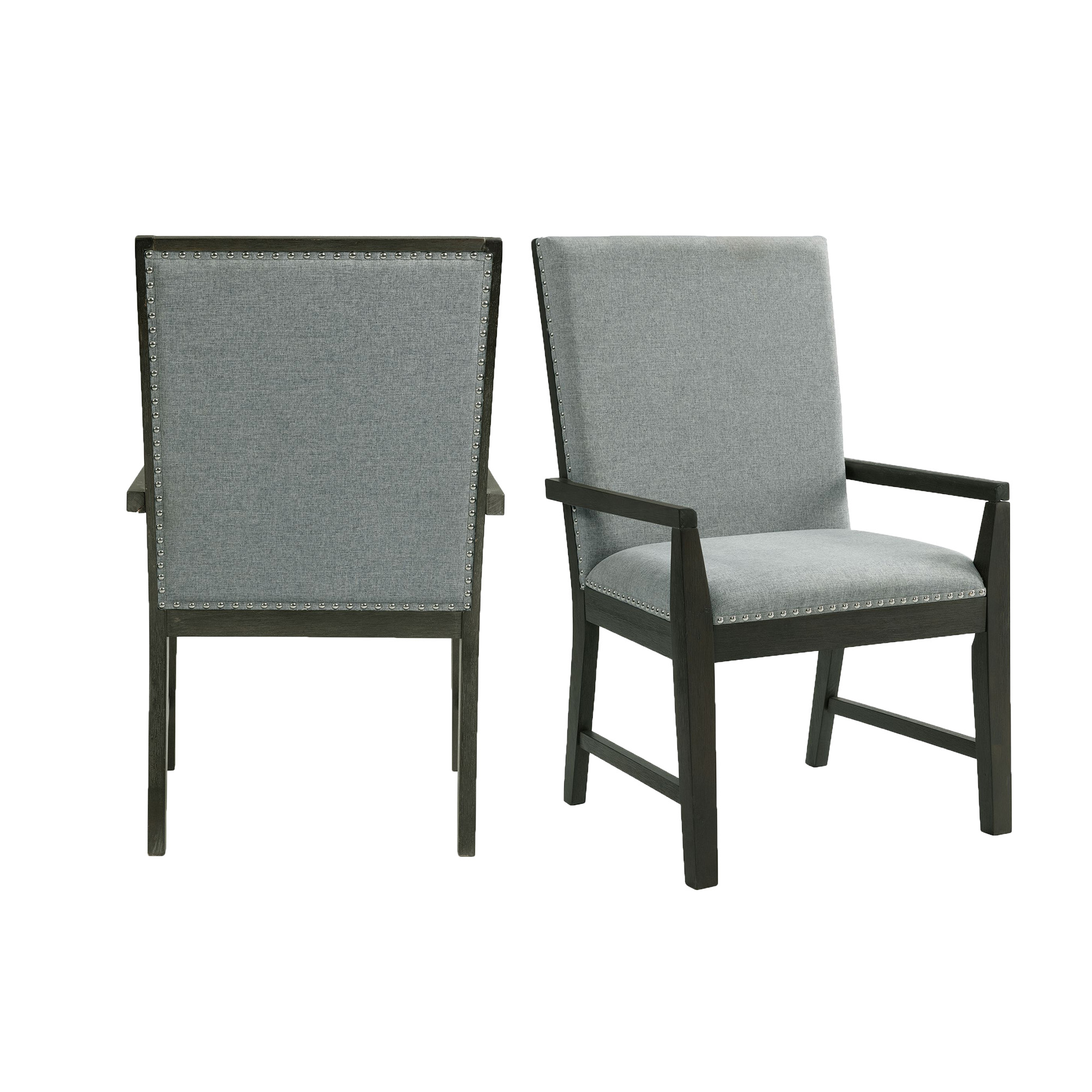 Elements Donovan Upholstery Arm Chair Dark (2 Per Pack)