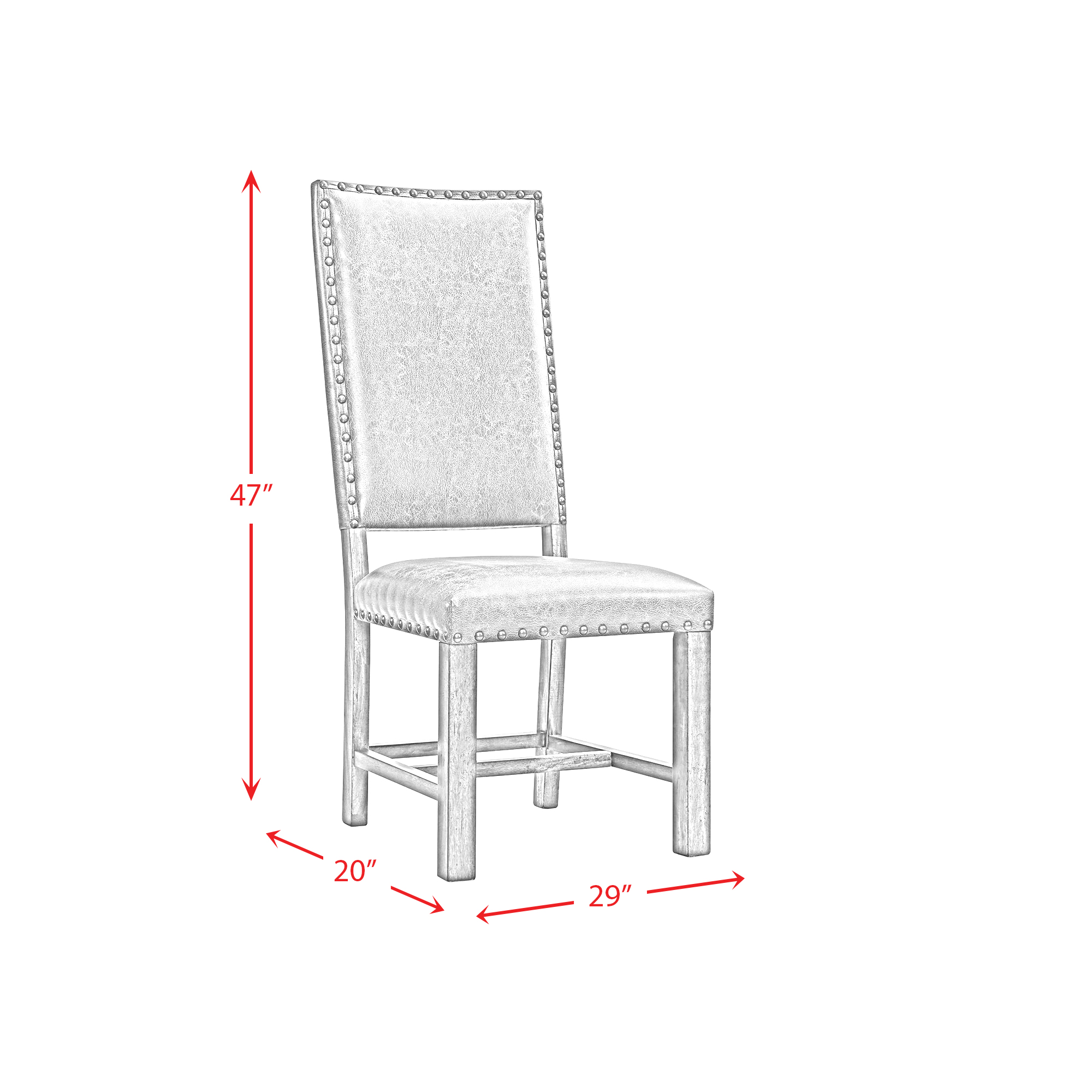 Model: DGC500SL7PC | Elements Gramercy 7PC Dining Set-Table and Six Tall Back Chairs