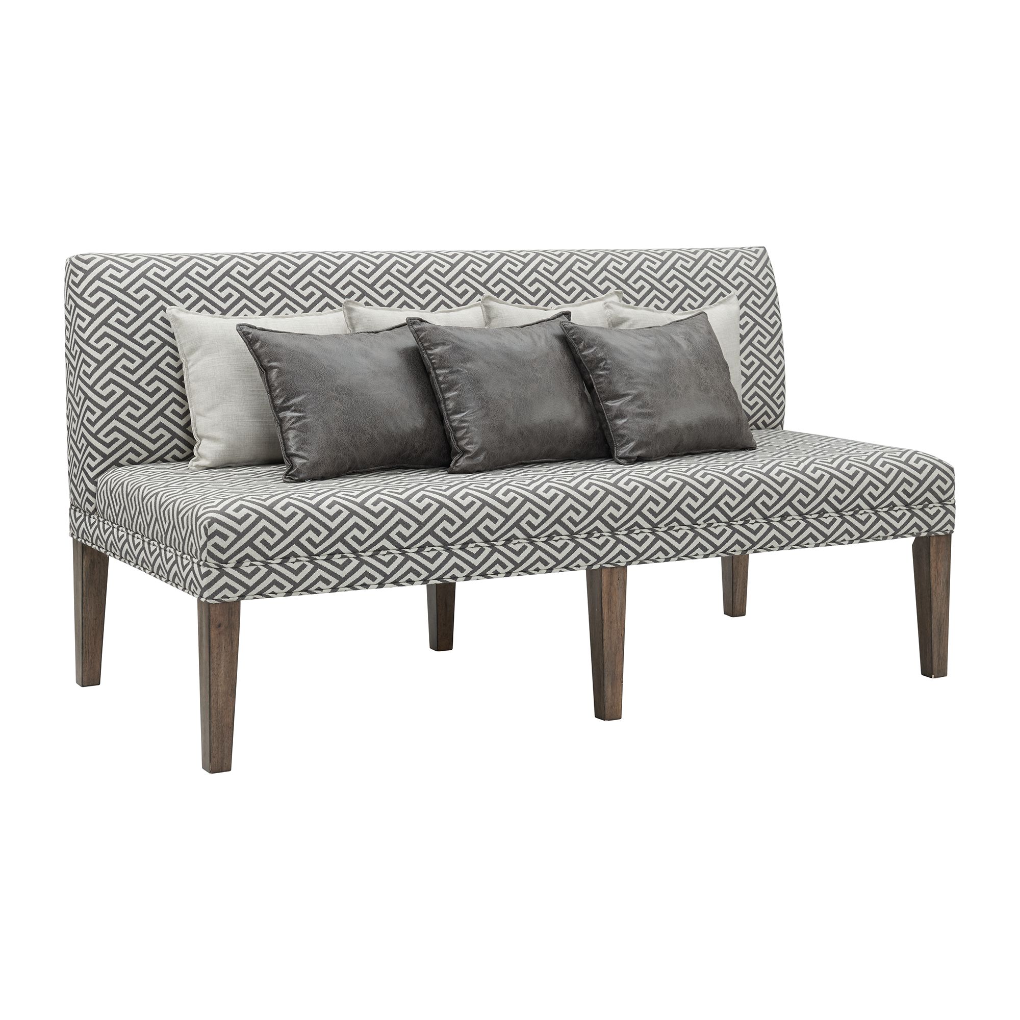 Elements Gramercy Dining Three Seat Sofa w/Seven Pillows