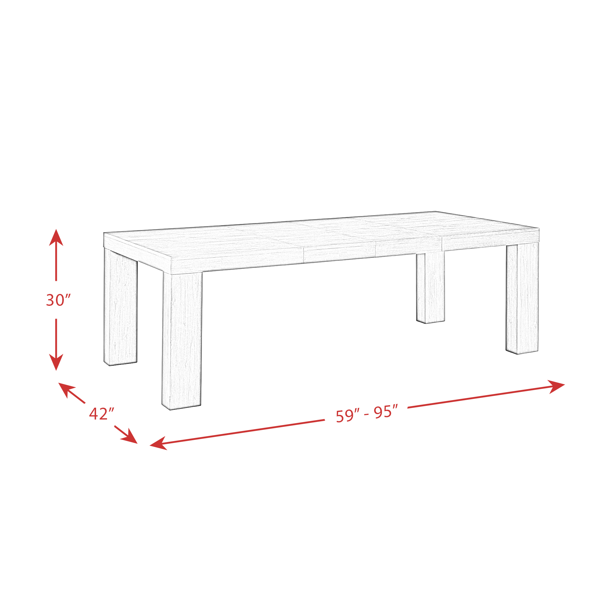 Model: DGD1007PC | Elements Grady 7PC Dining Set-Table & Six Upholstered Side Chairs
