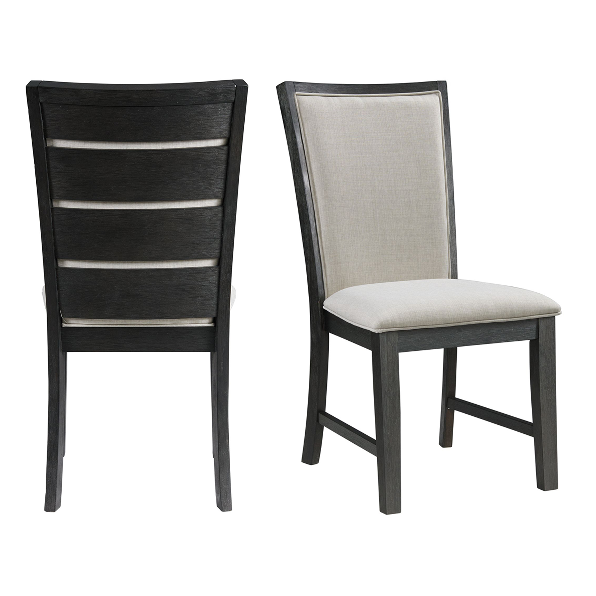 Elements Grady Dining Slat Back Side Chair Black (2 Per Pack)