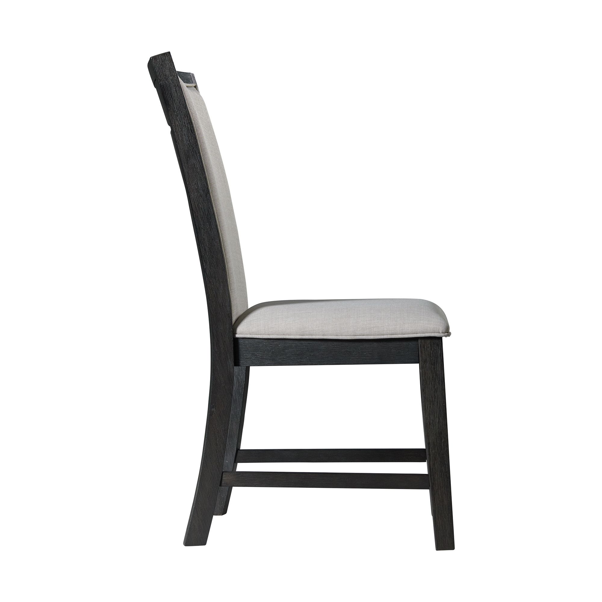 Model: DGD850SBC | Elements Grady Dining Slat Back Side Chair Black (2 Per Pack)