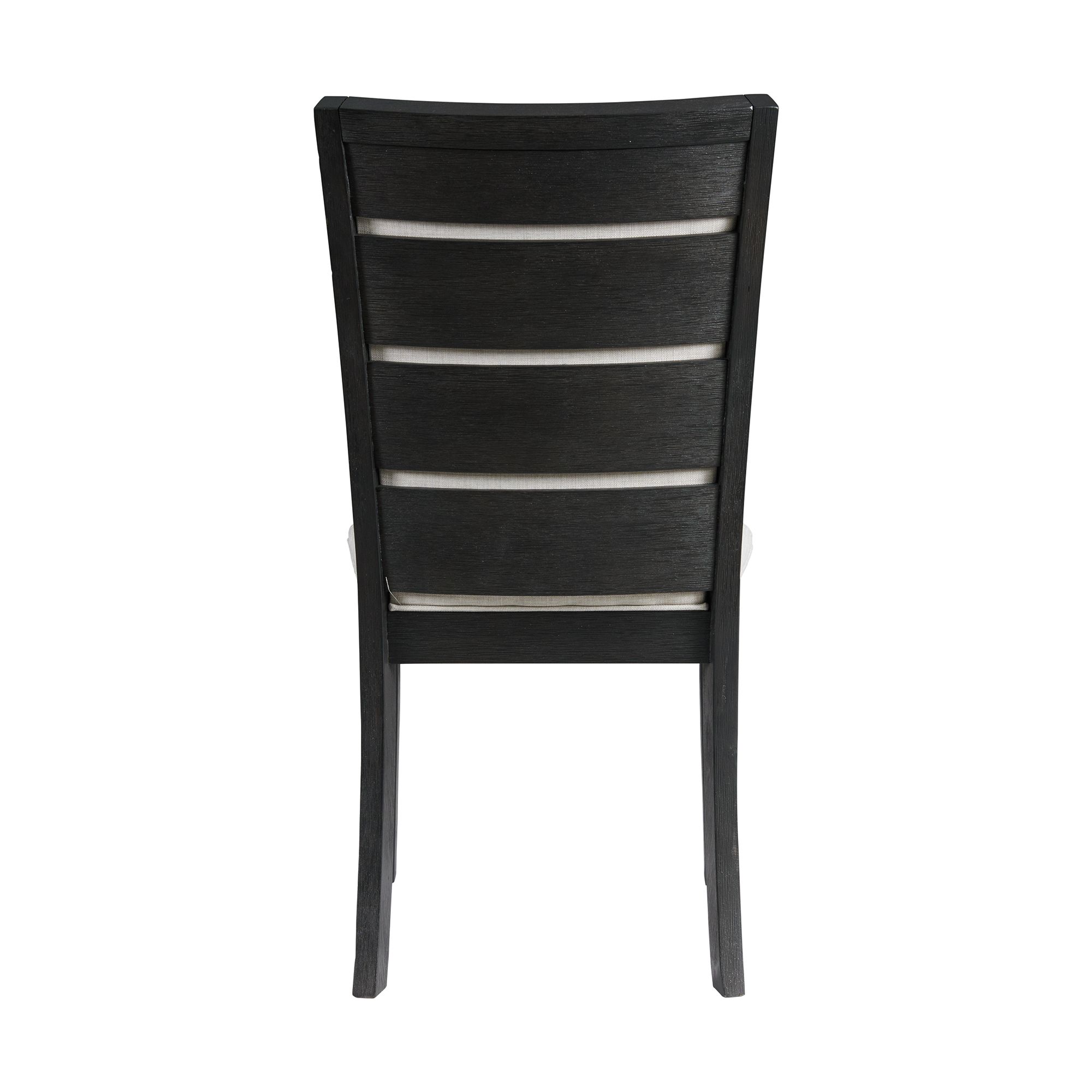 Model: DGD850SBC | Elements Grady Dining Slat Back Side Chair Black (2 Per Pack)