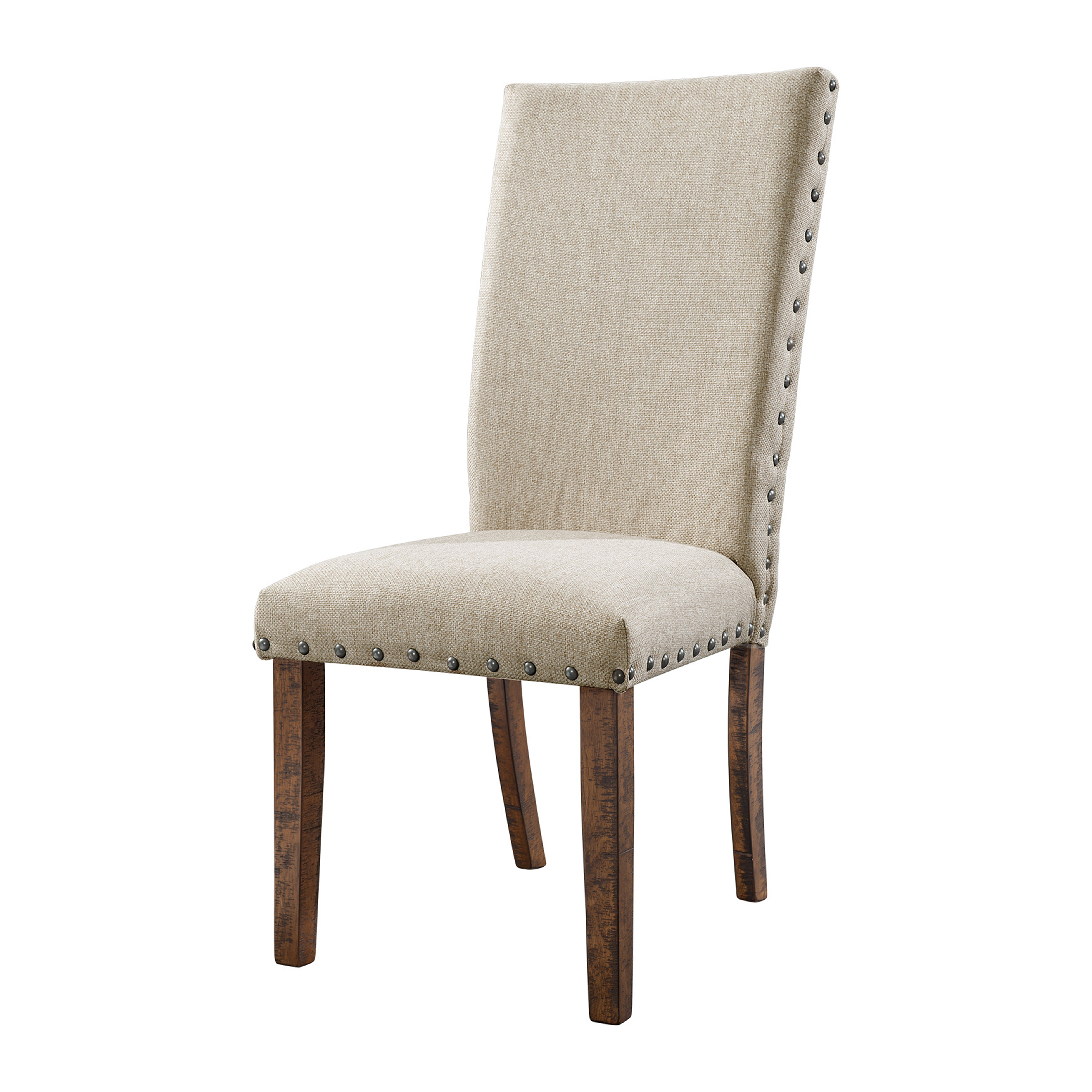 Model: DJX100S7PC | Elements Jax 7pc Dining Set- Table & 6 Upholstered Side Chairs
