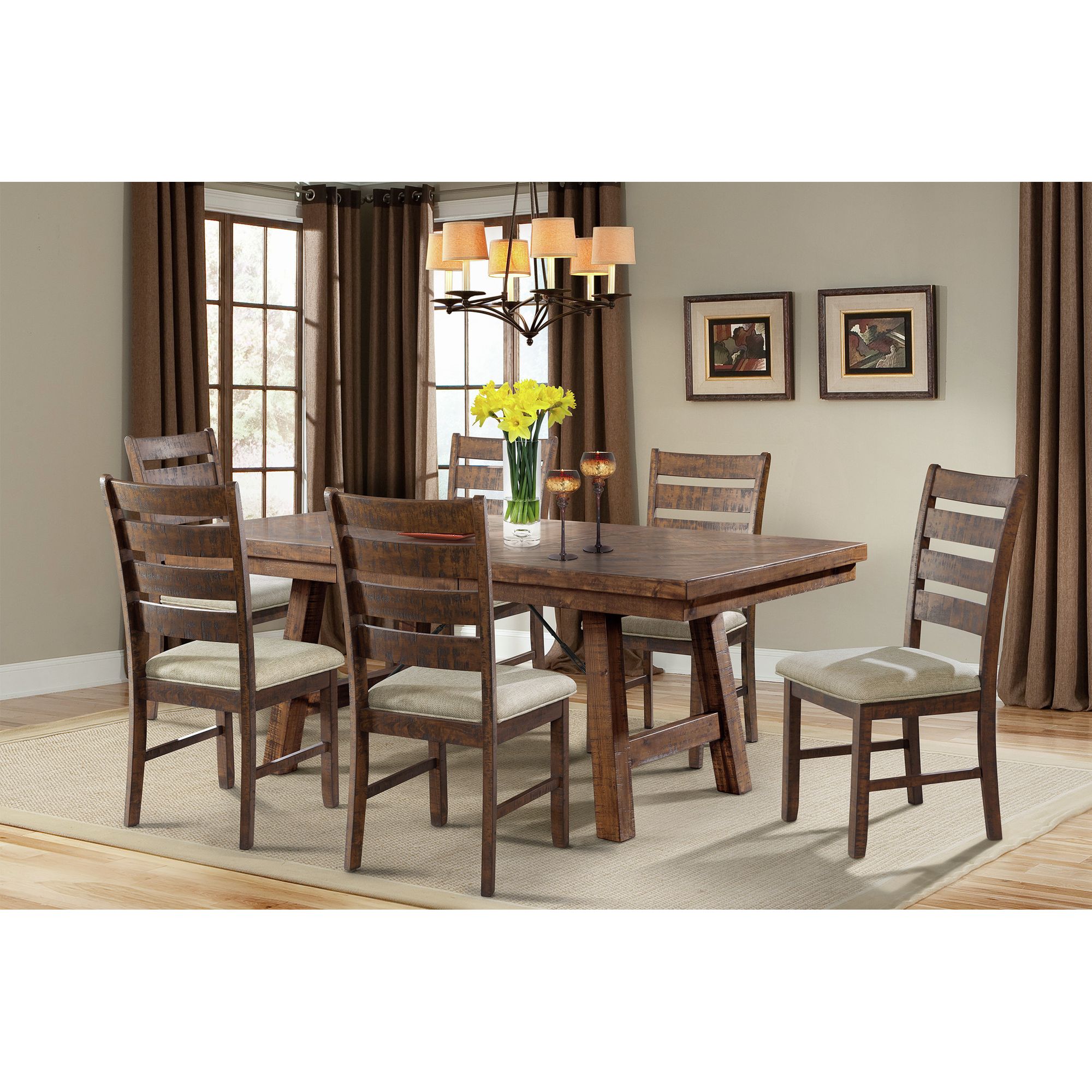 Model: DJX150SC | Elements Jax Ladder Back Side Chair (2 Per Pack)