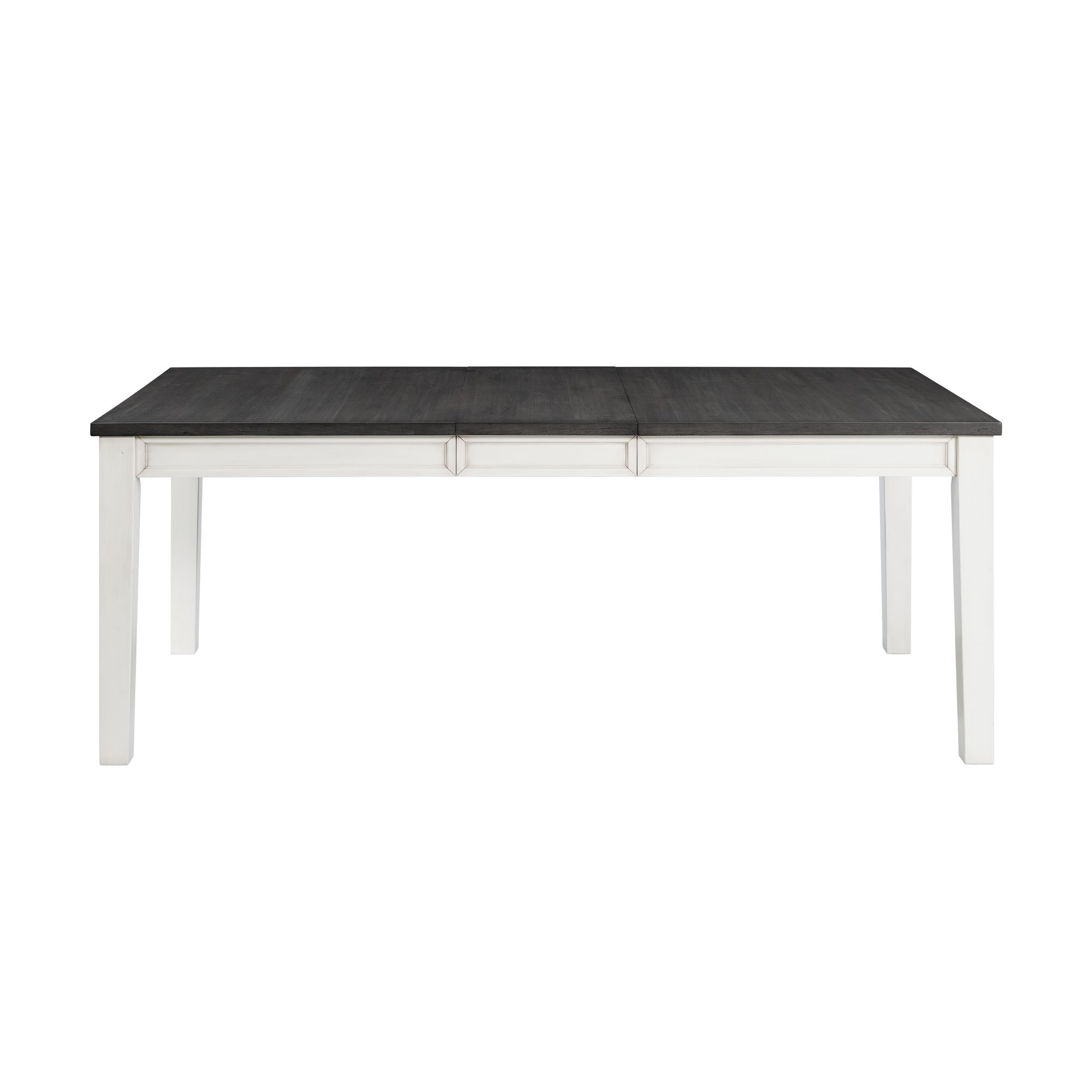 Model: DKY300DT | Elements Kayla Two Tone Dining Table w/Grey Top with 2 Drawers