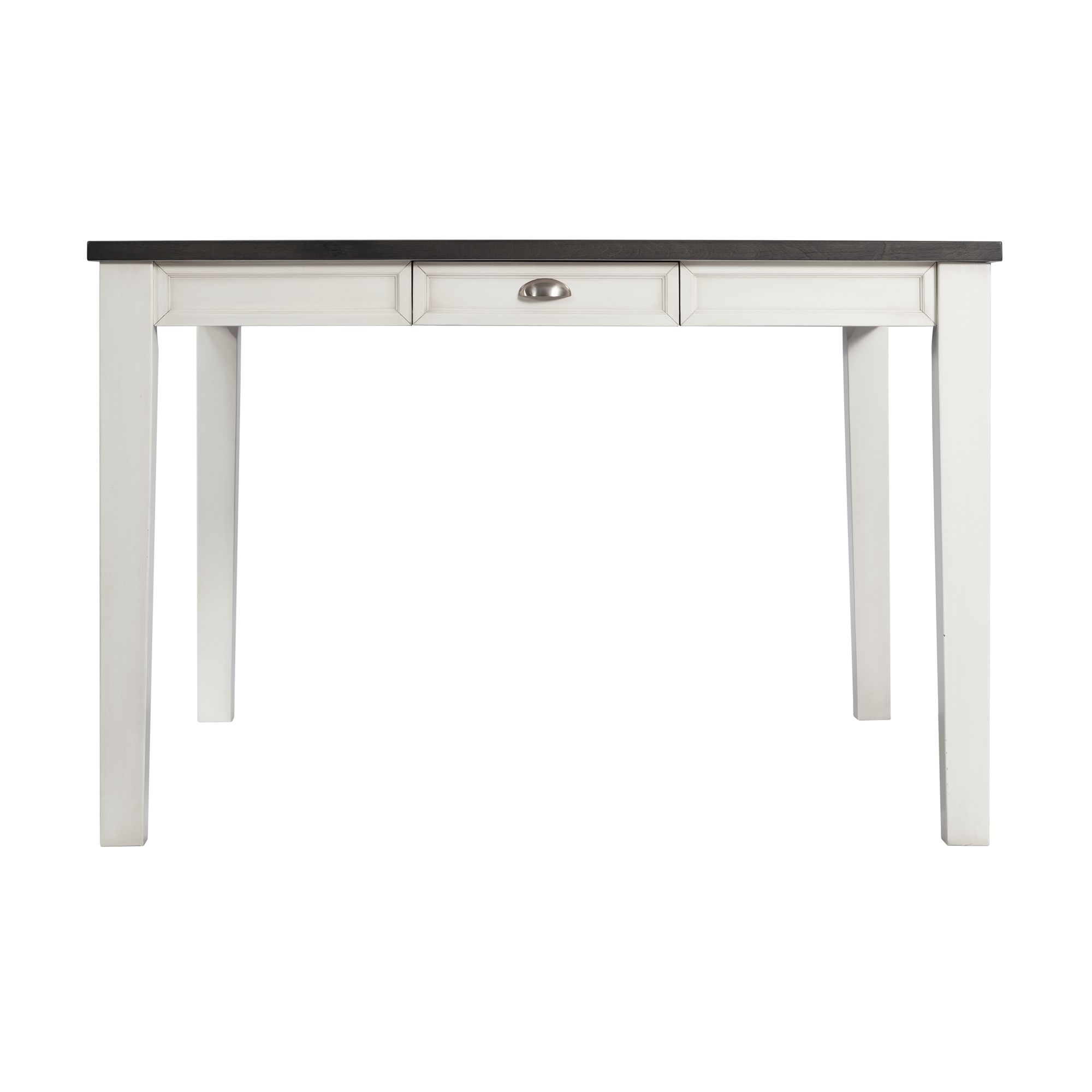 Model: DKY300DT | Elements Kayla Two Tone Dining Table w/Grey Top with 2 Drawers