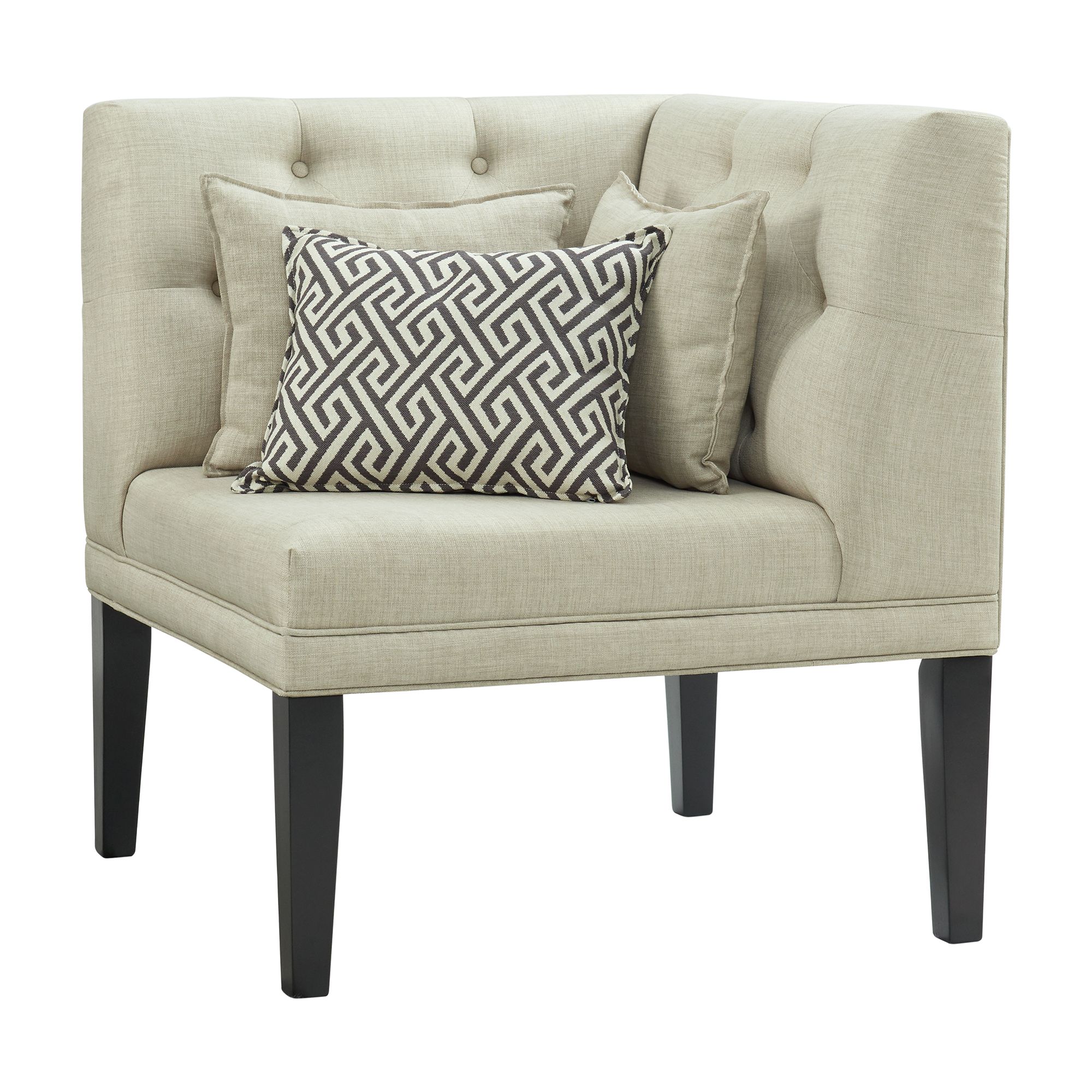 Elements Maddox Dining Sofa Corner w/Three Pillows