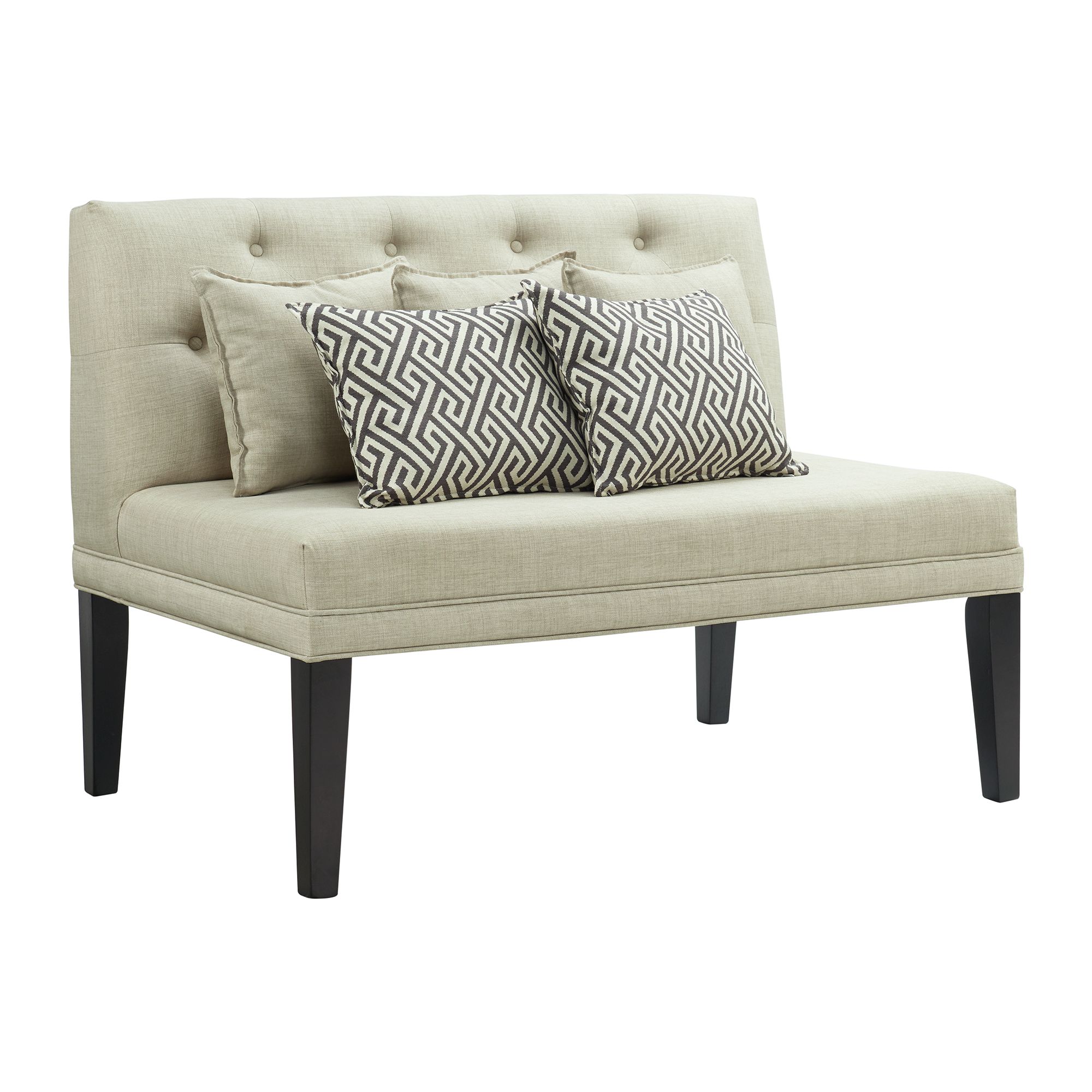 Model: DMD1404PC | Elements Maddox 4PC Oval Dining Table Set-Table, Corner, Loveseat, & Sofa