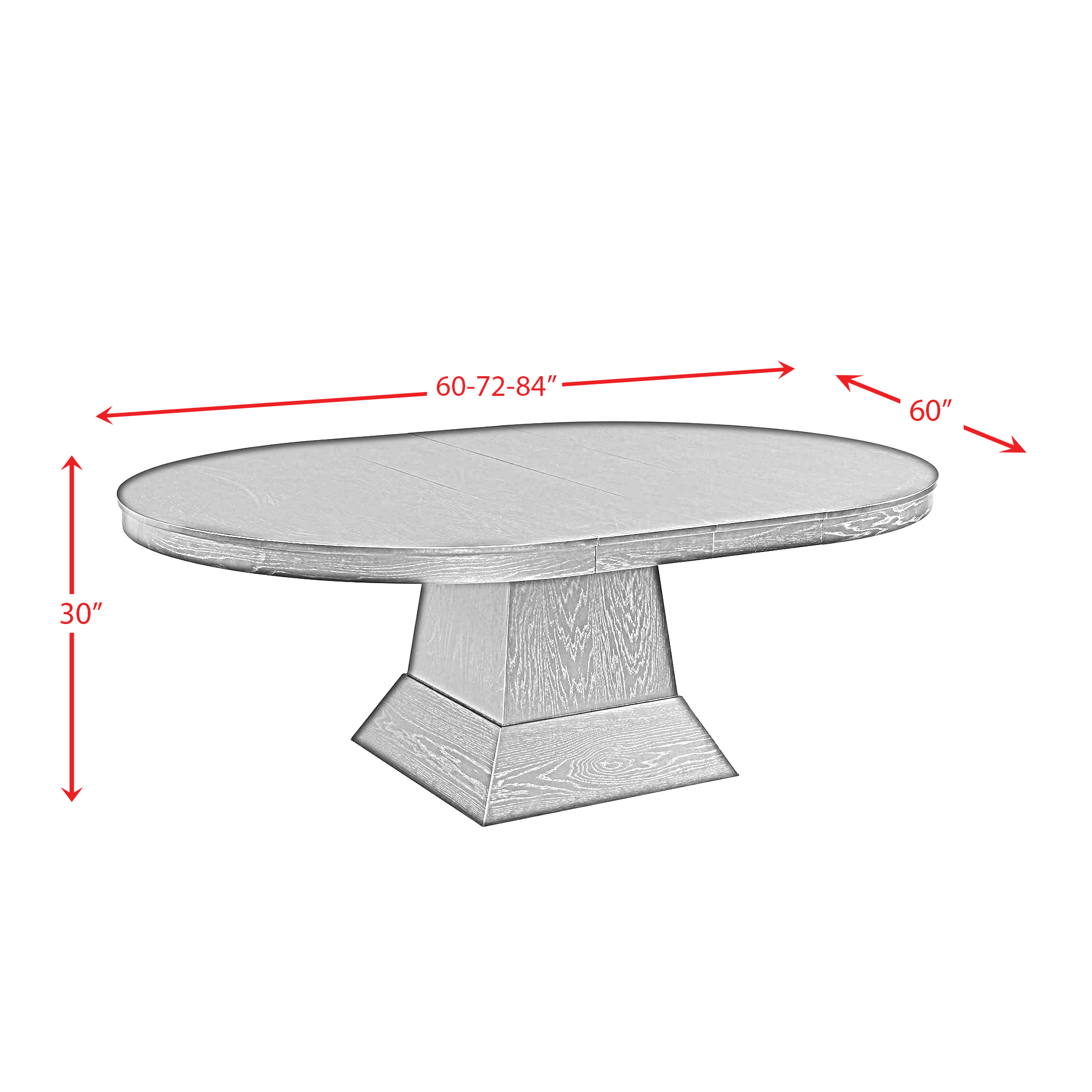 Model: DMD1404PC | Elements Maddox 4PC Oval Dining Table Set-Table, Corner, Loveseat, & Sofa