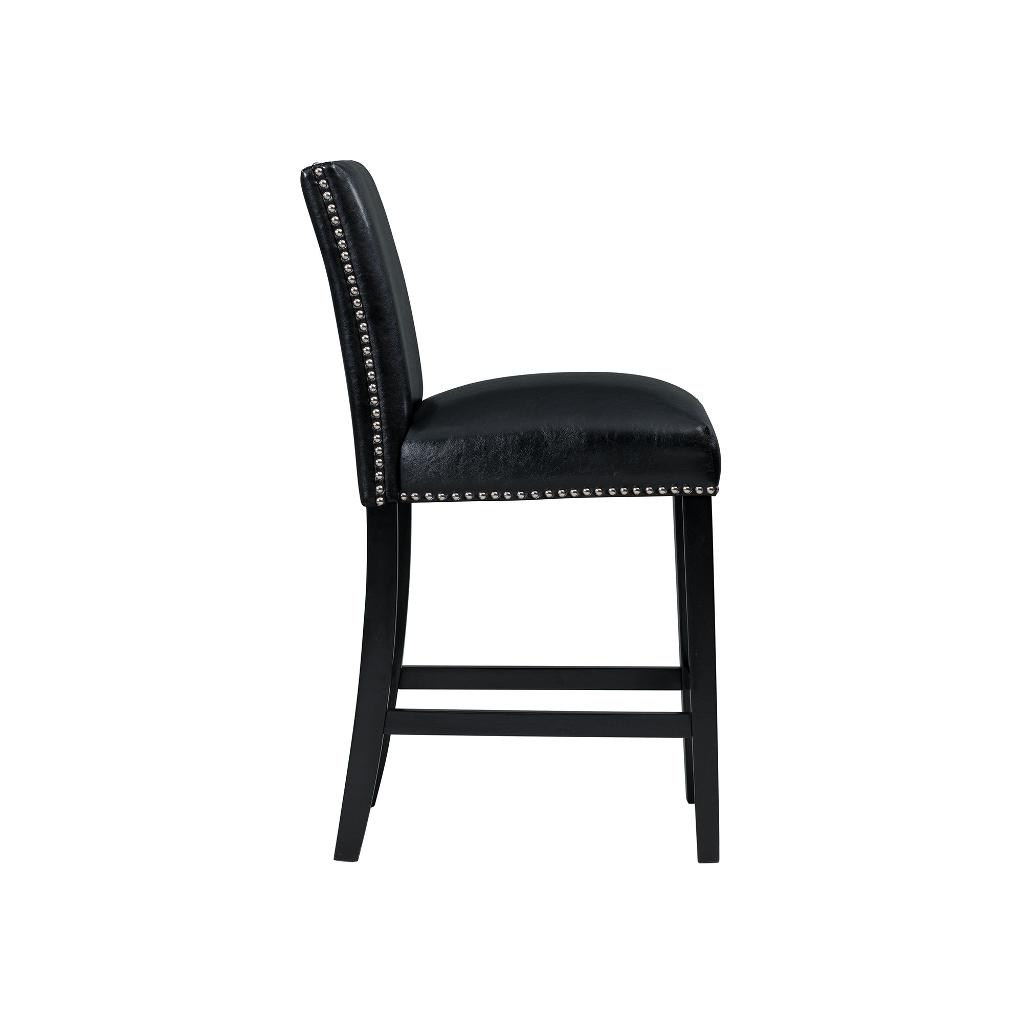 Model: DMI100CSC | Elements Meridian Counter Side Chair Black (2 Per Pack)