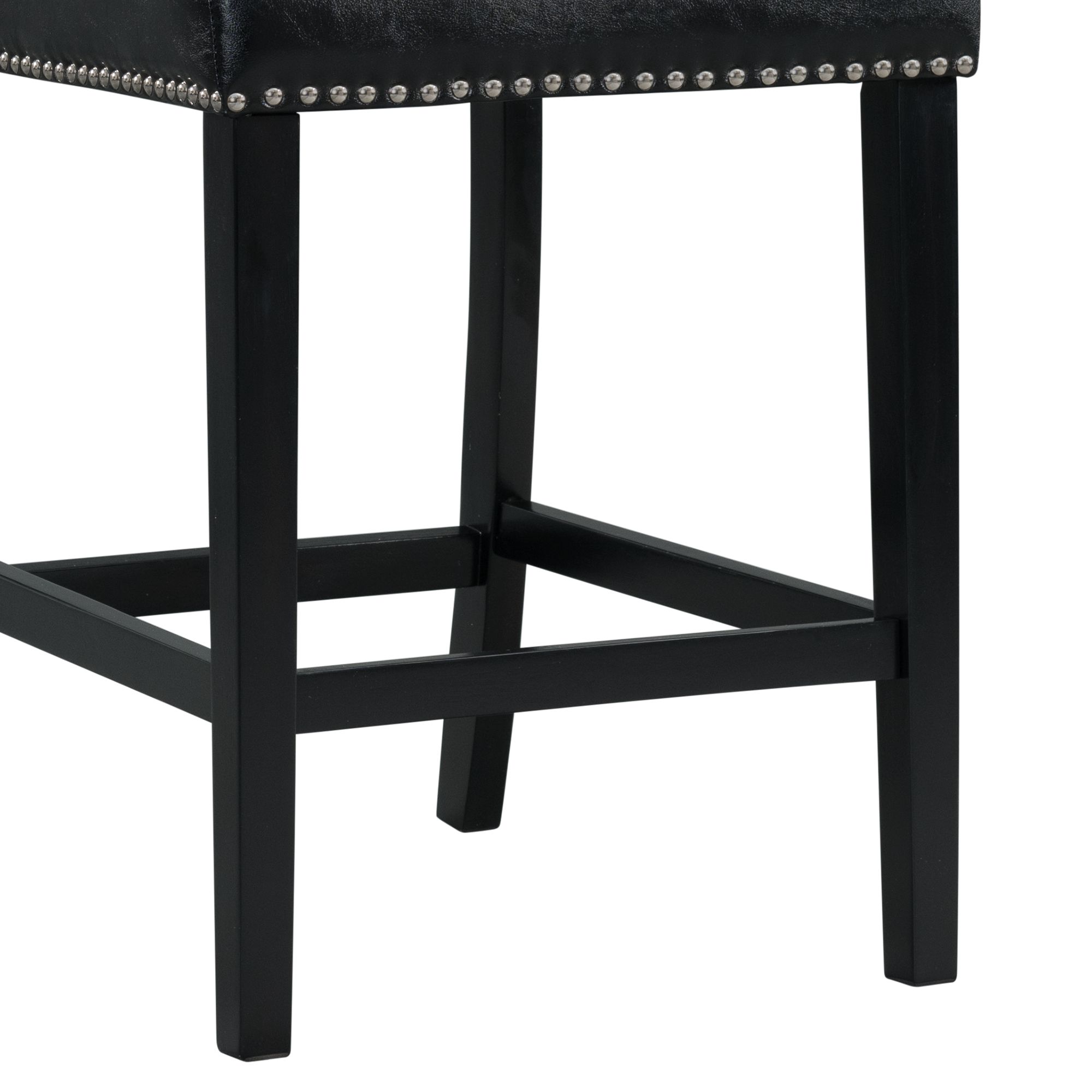 Model: DMI100CSC | Elements Meridian Counter Side Chair Black (2 Per Pack)
