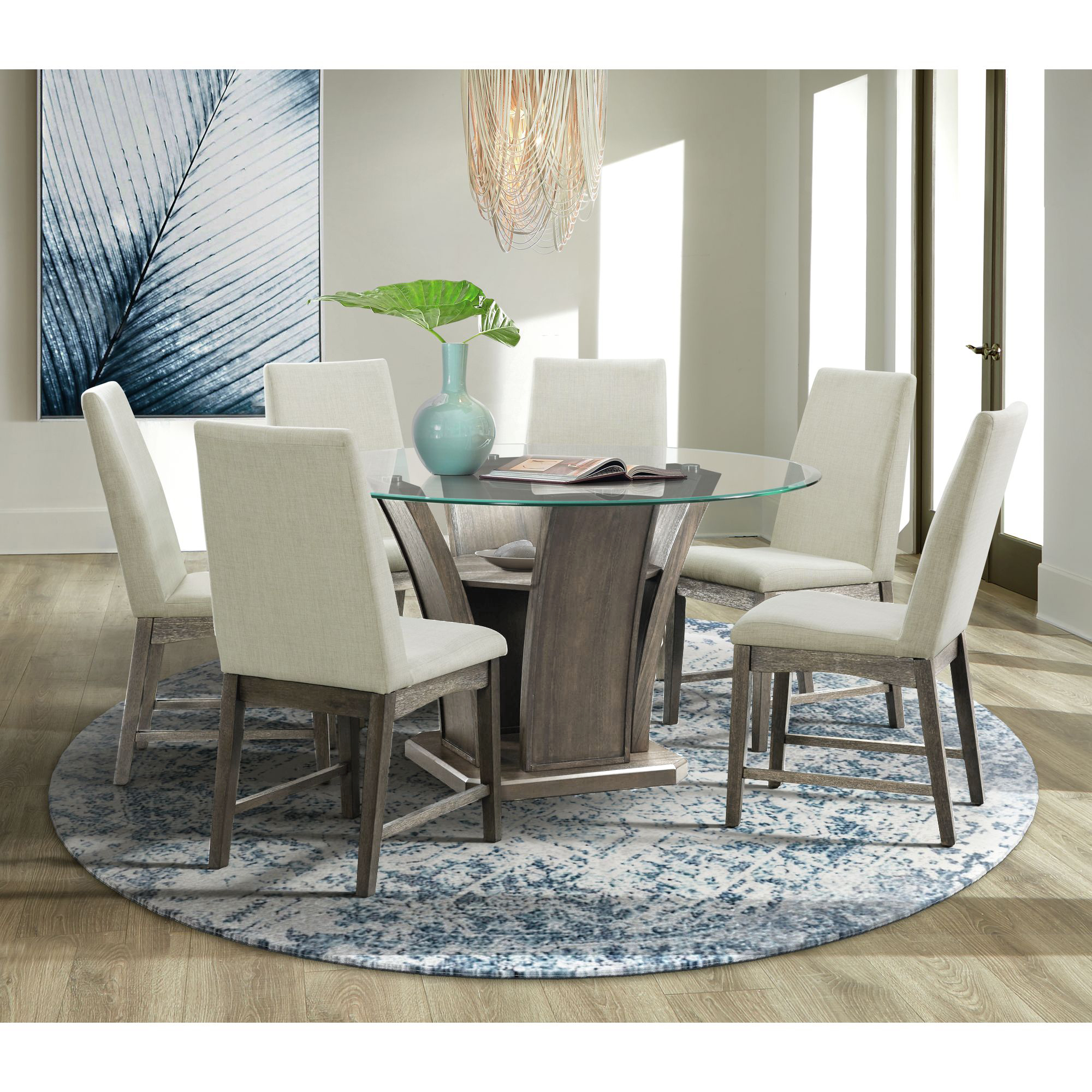 Model: DPR300SCN | Elements Dapper Dining Side Chair (Grey Finish) (Two Per Carton)