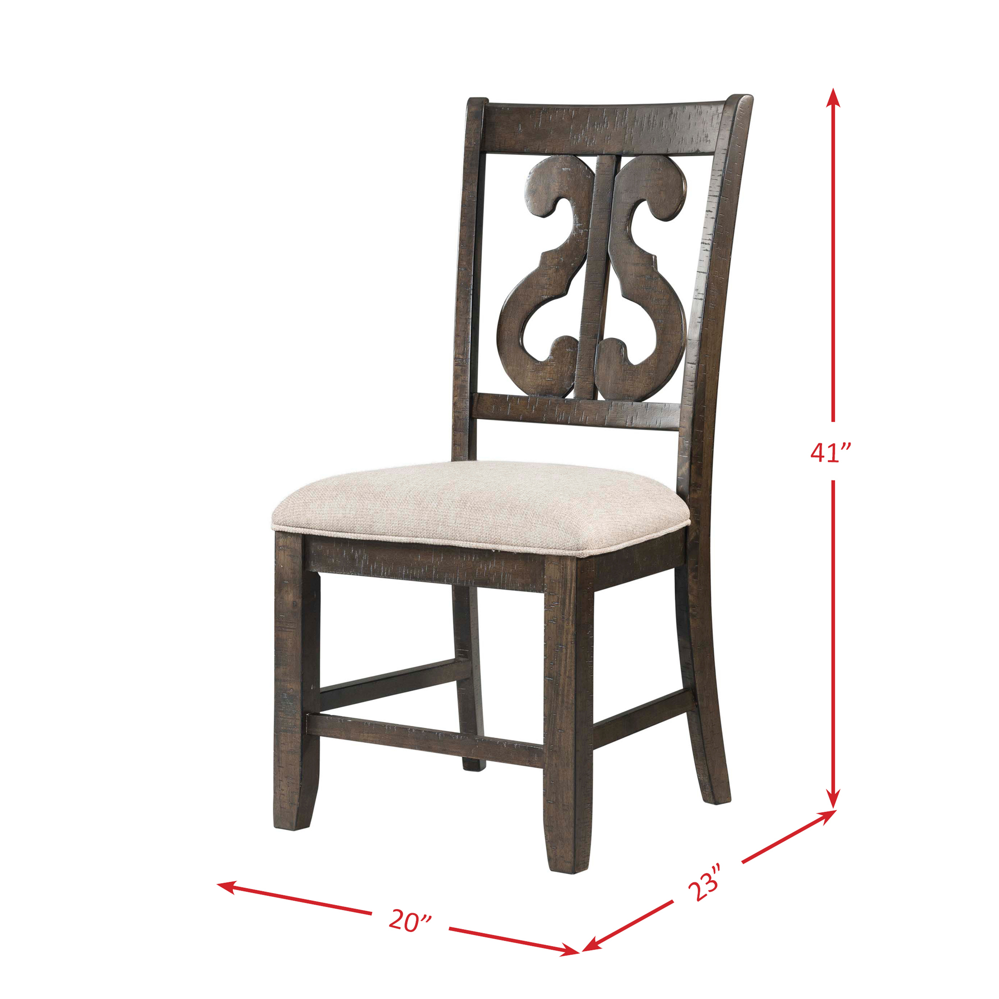 Model: DST1805PC | Elements Stone Round 5PC Dining Set-Round Table & 4 Chairs