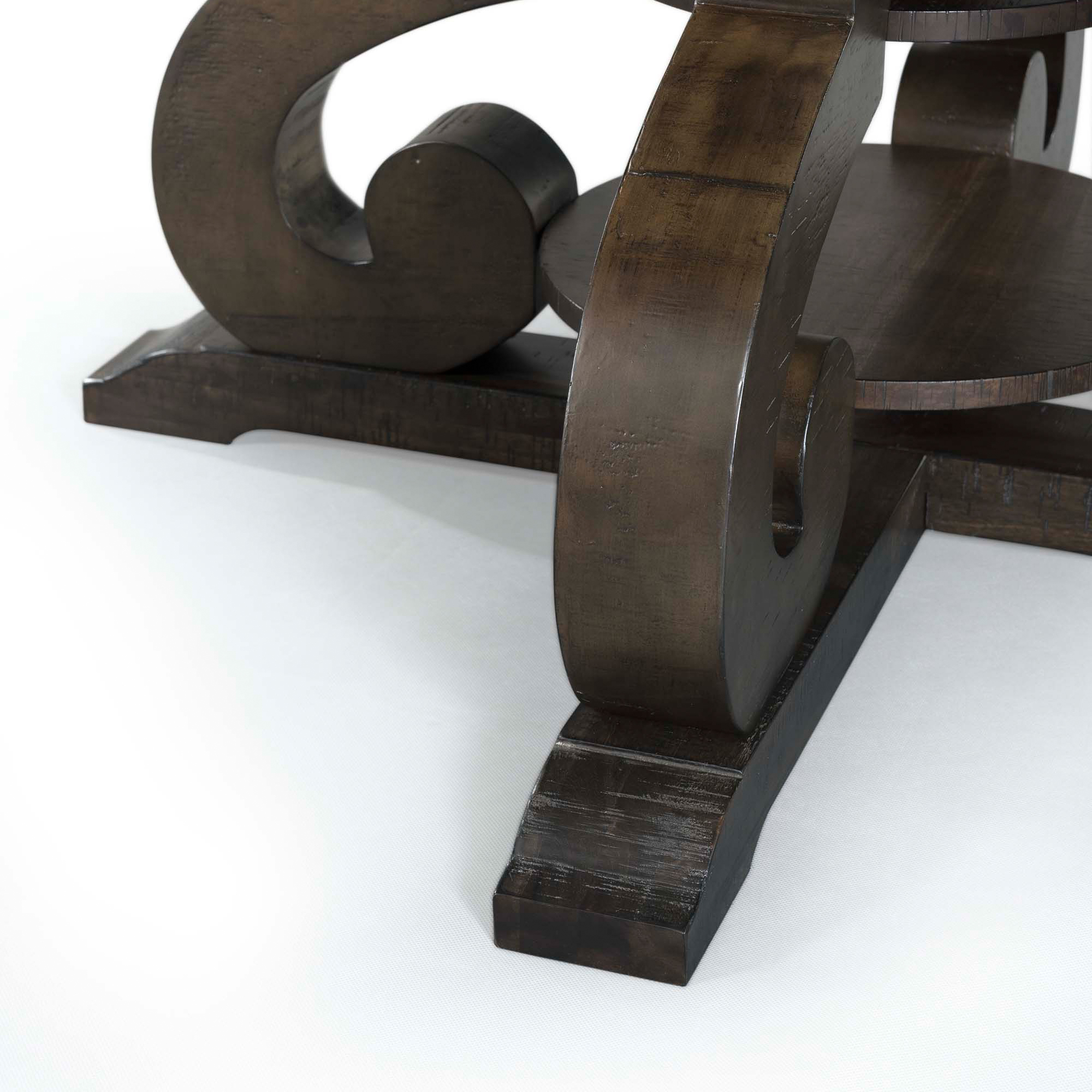 Model: DST180DT | Elements Stone Round Dining Table W/PU Base