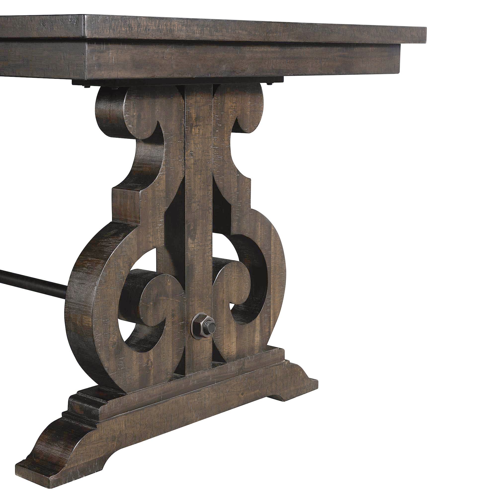 Model: DST190C9PC | Elements Stone Counter Height 9PC Dining Set-Table & Eight Slat Back Chairs