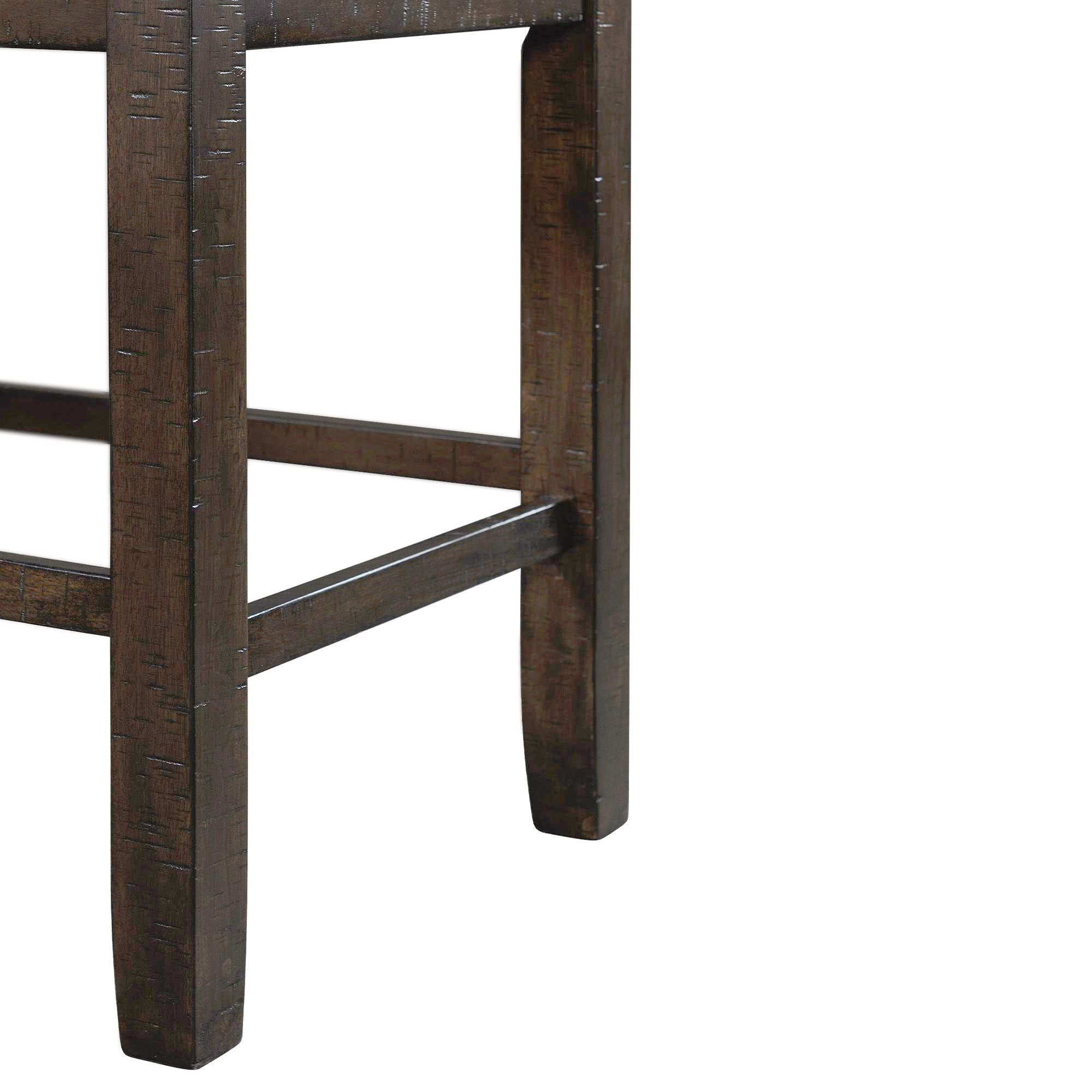 Model: DST190C9PC | Elements Stone Counter Height 9PC Dining Set-Table & Eight Slat Back Chairs
