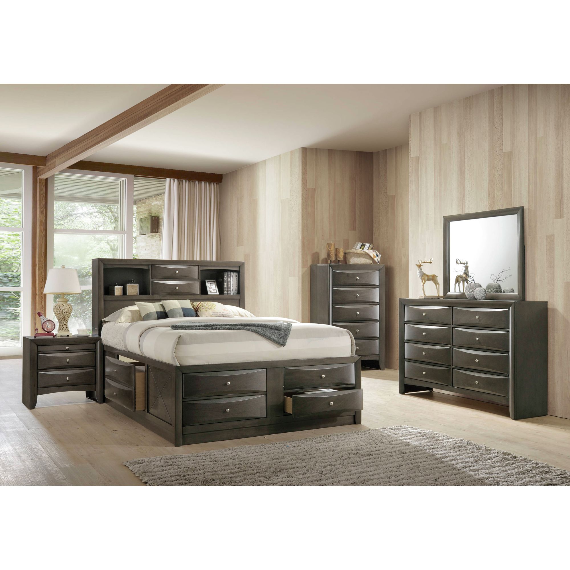 Model: EG100NS | Elements Emily Nightstand Grey