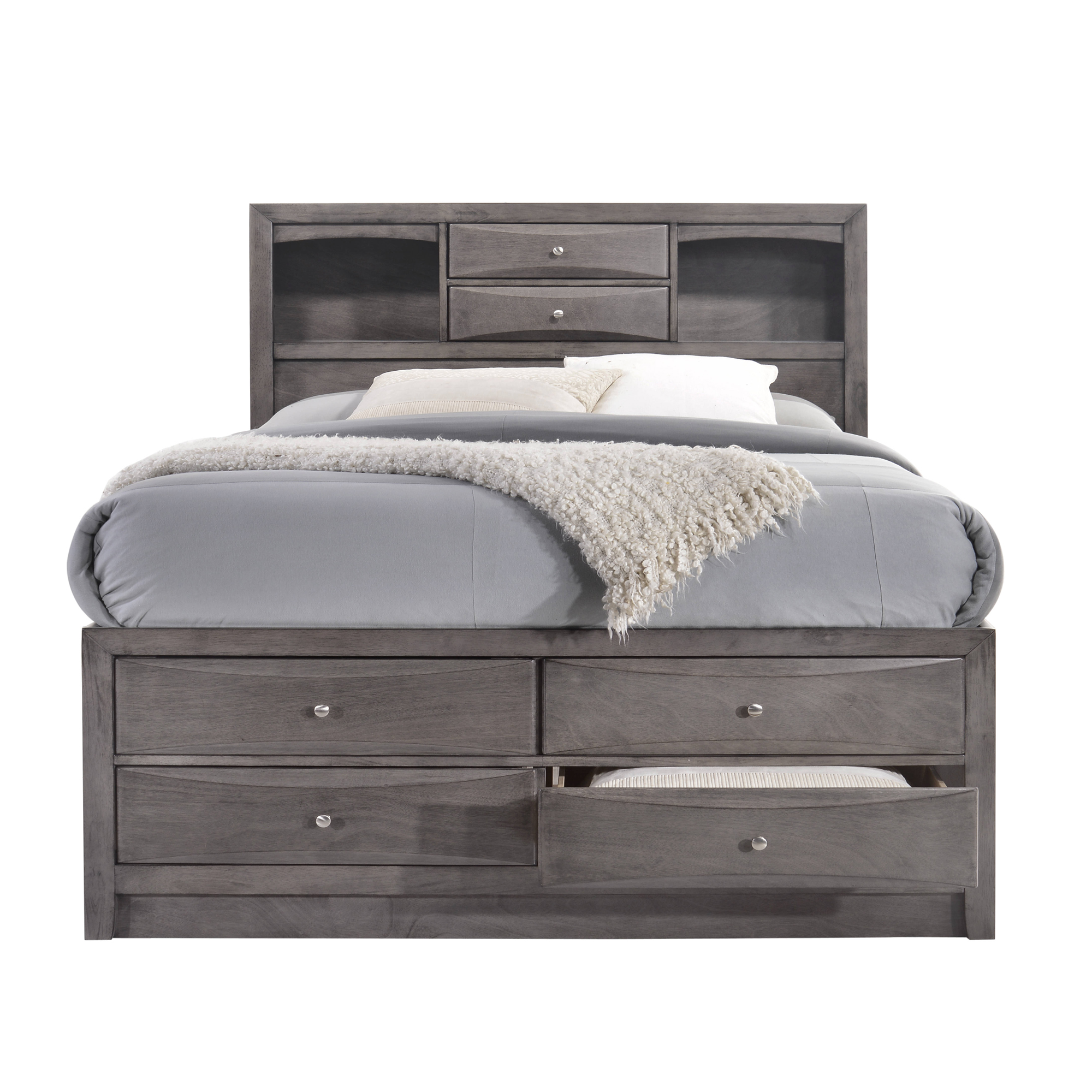 Model: EG170QB | Elements Emily Queen Storage Bed