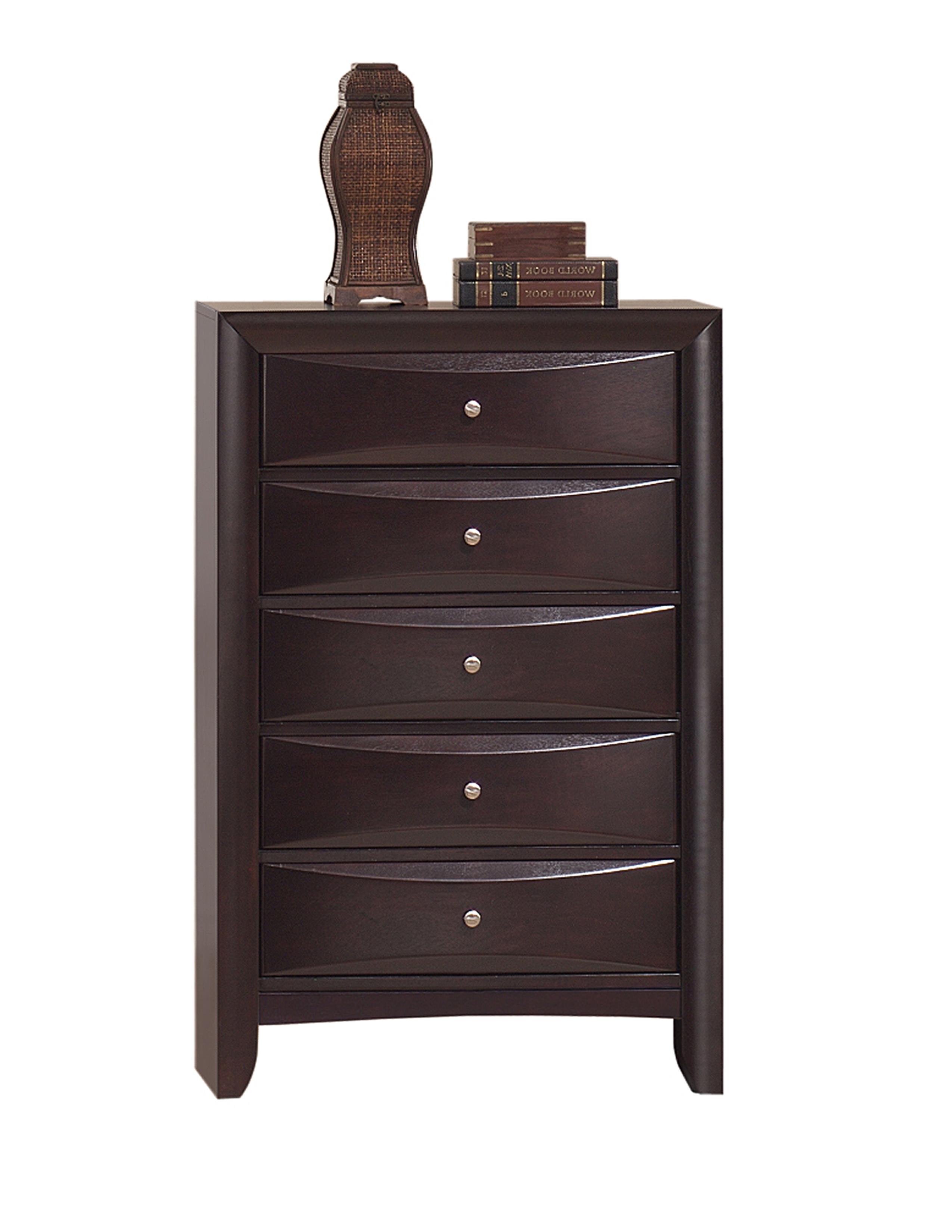 Model: EM300K5PC | Elements Emily King Storage 5PC Bedroom Set