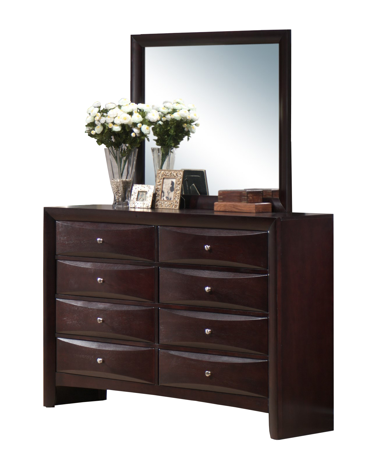 Model: EM300Q4PC | Elements EMILY QUEEN STORAGE 4PC BEDROOM SET