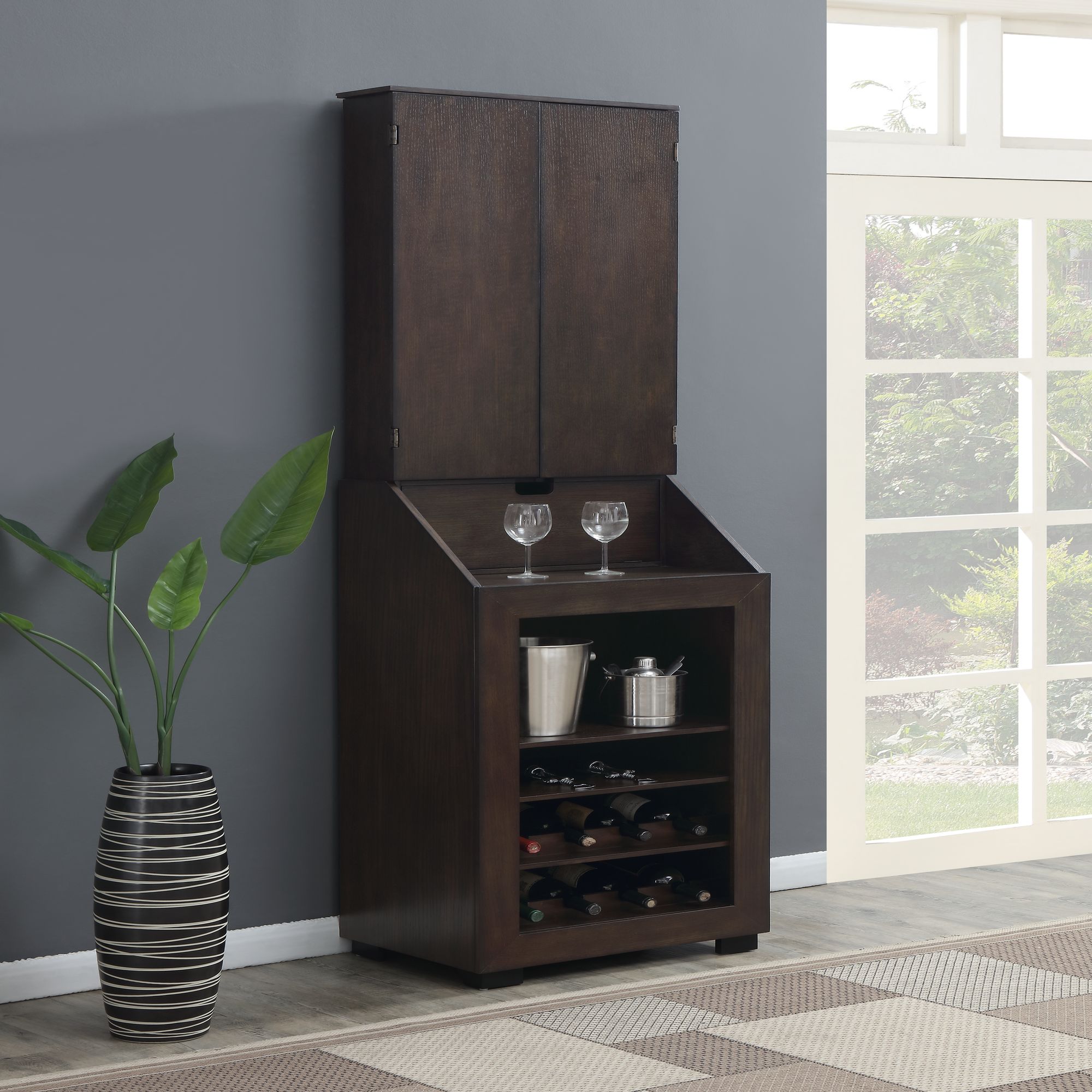 Model: GTBN100DBC | Elements Bones Dartboard Cabinet SSG-120405  Cabinet with Dartboard