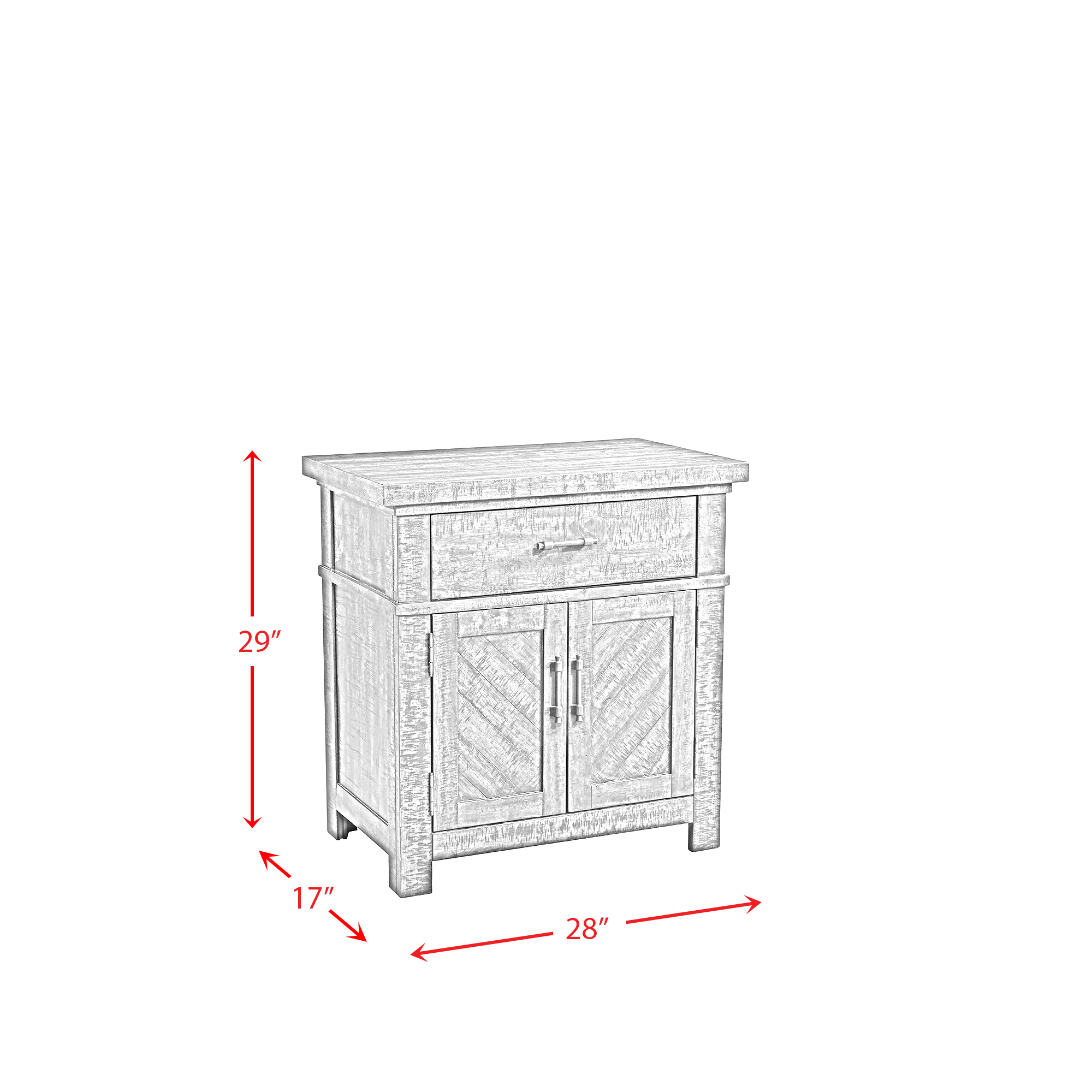 Model: JX600KB4PC | Elements JAX KING PLATFORM STORAGE 4PC BEDROOM SET