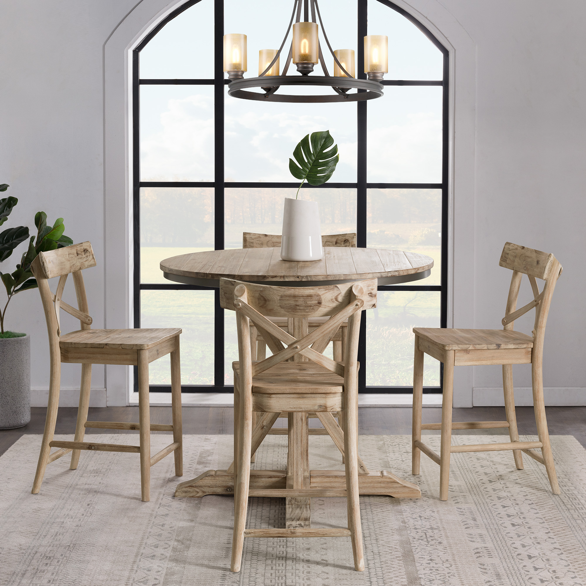 Model: LCL100CT | Elements (D680-36) Callista- Counter Height Table- Beach/Natural