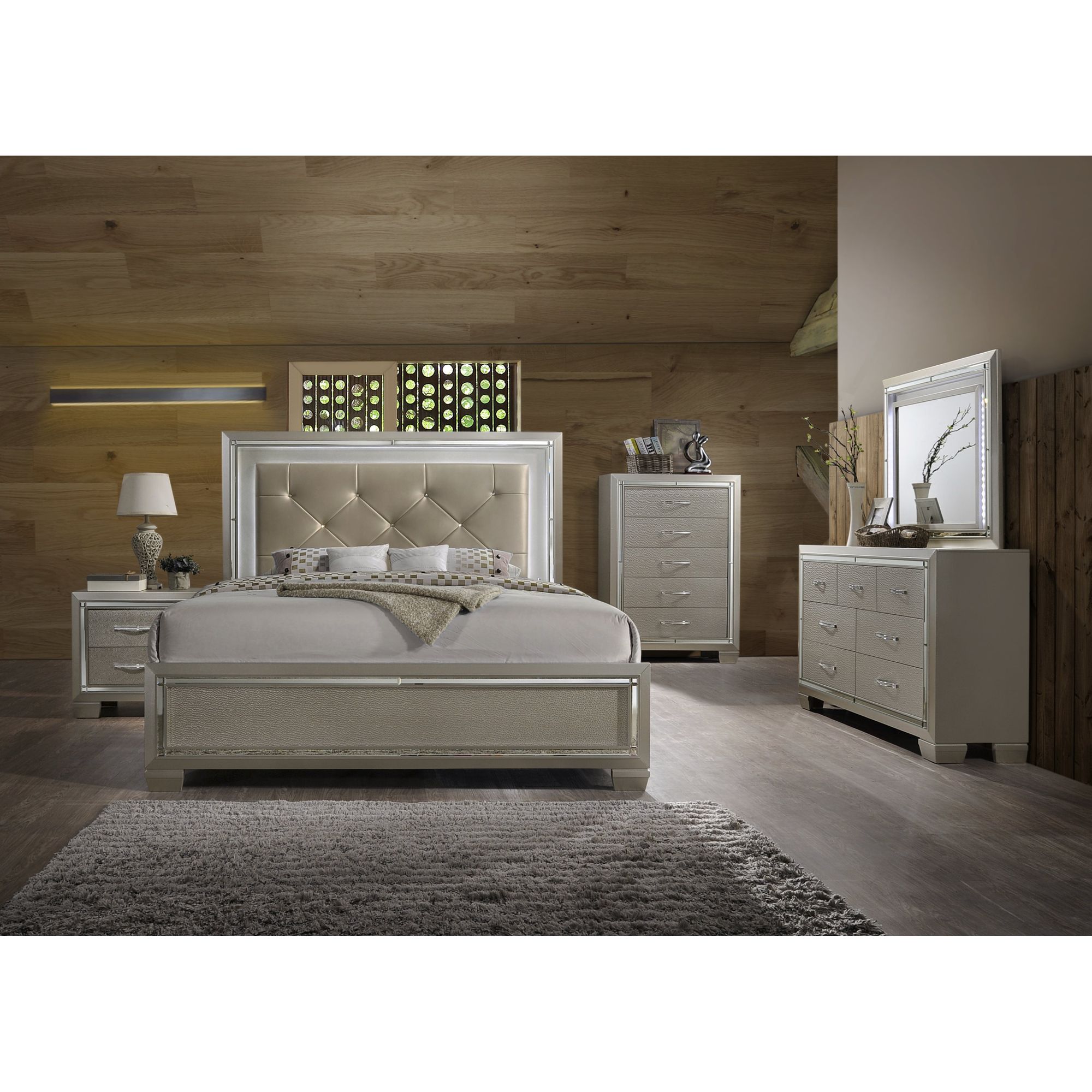 Model: LT100NS | Elements Platinum Nightstand