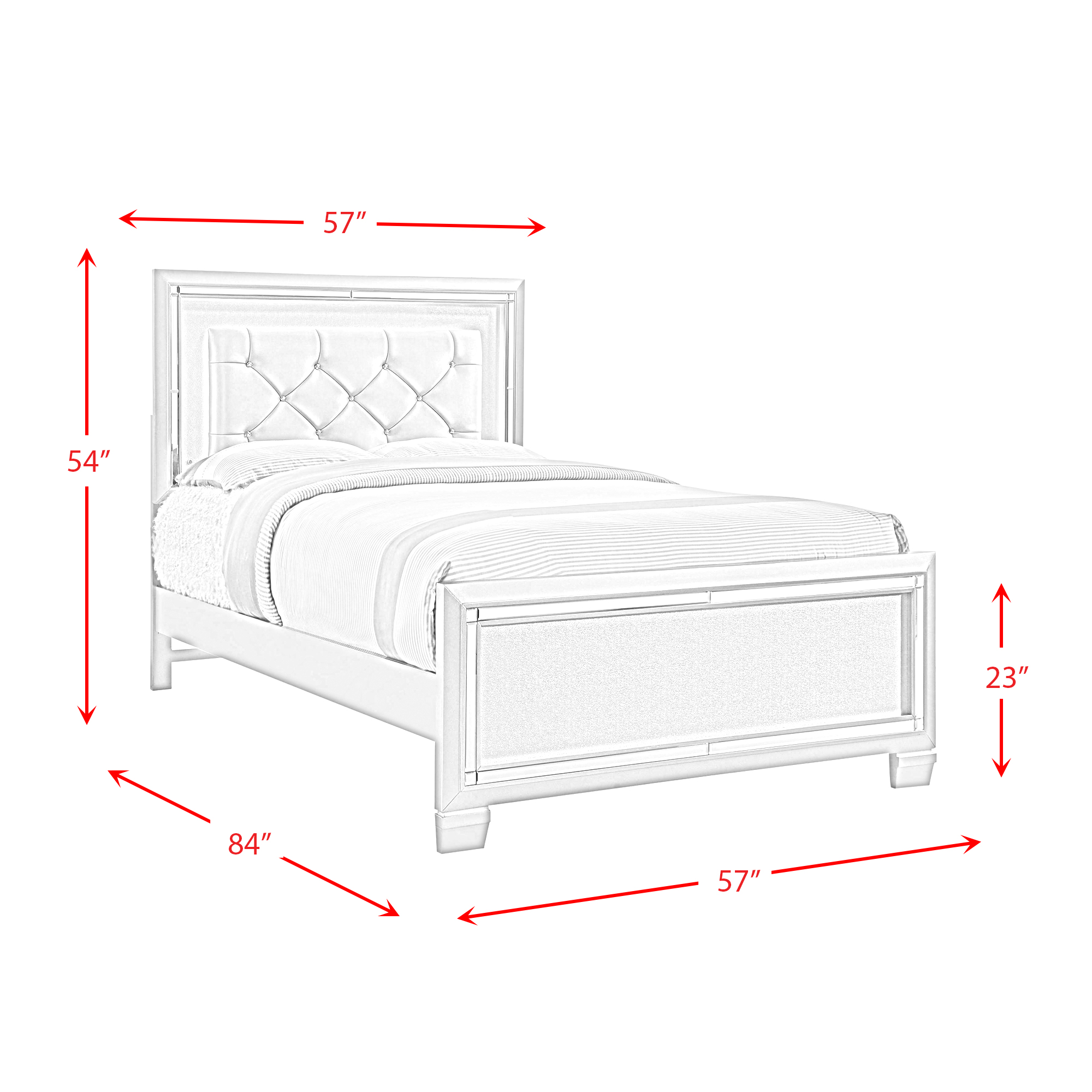 Model: LT111FB5PC | Elements PLATINUM YOUTH FULL 5PC BEDROOM SET