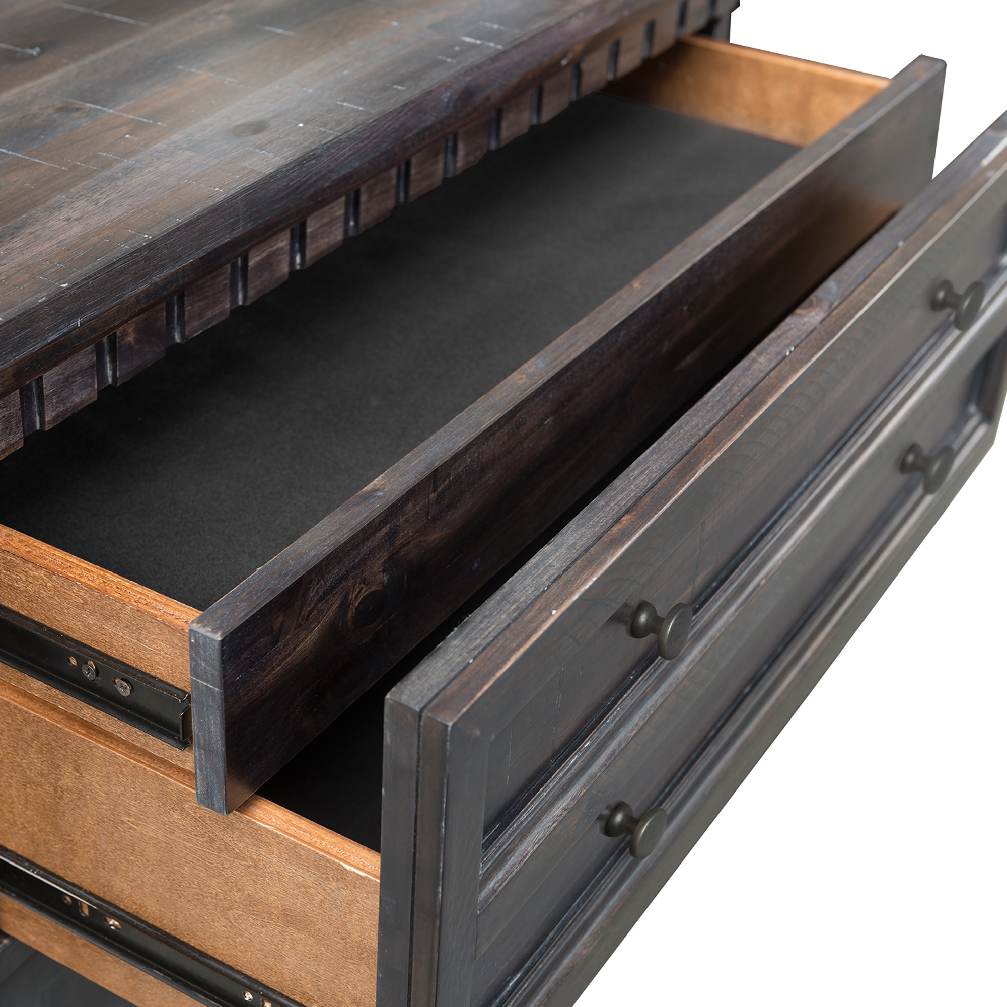 Model: MO600NS | Elements Morrison Nightstand W/LED Light Dark