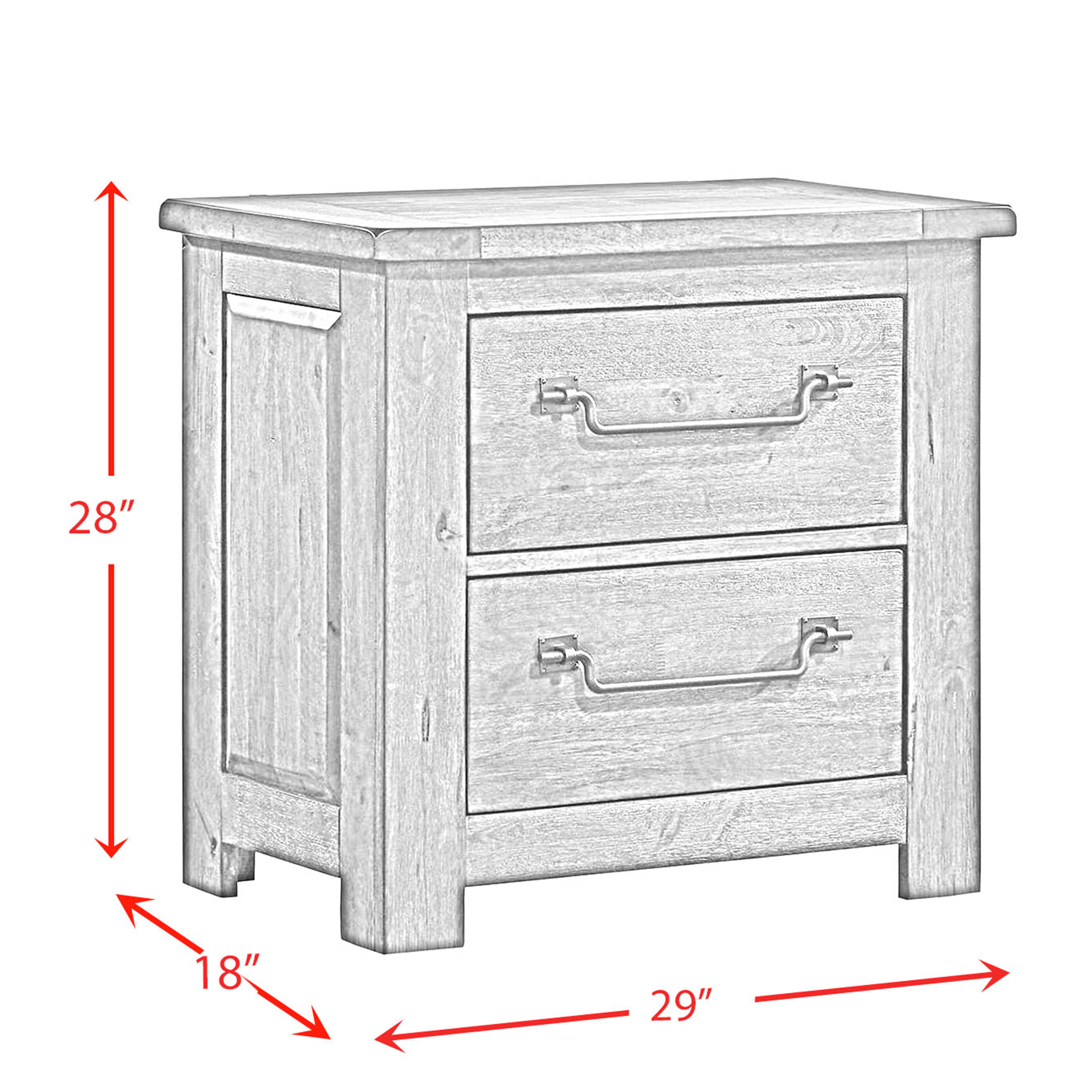 Model: MV500KB3PC | Elements Maverick King Panel 3PC Bedroom Set