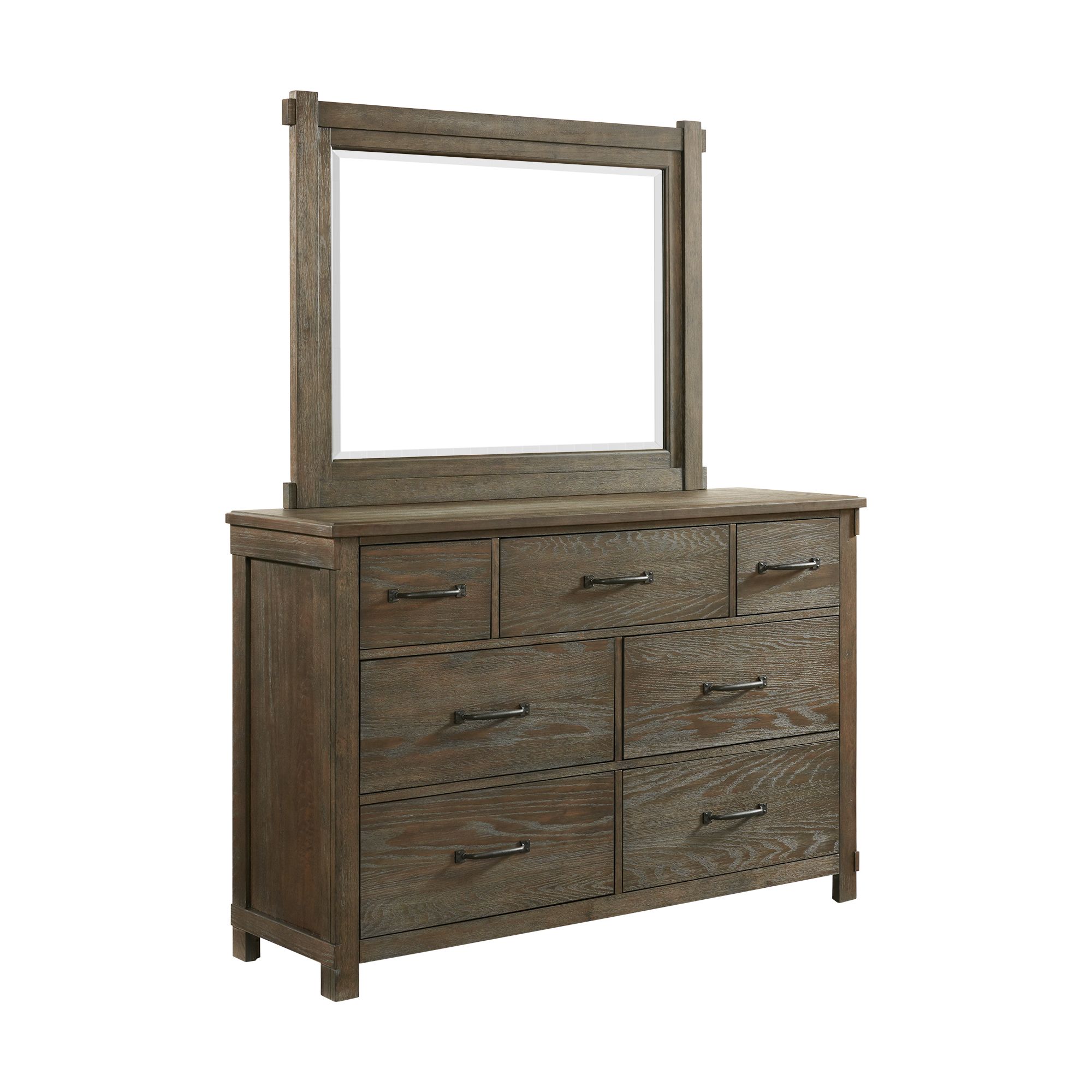 Model: SC370KB4PC | Elements Scott King Platform Storage 4PC Bedroom Set