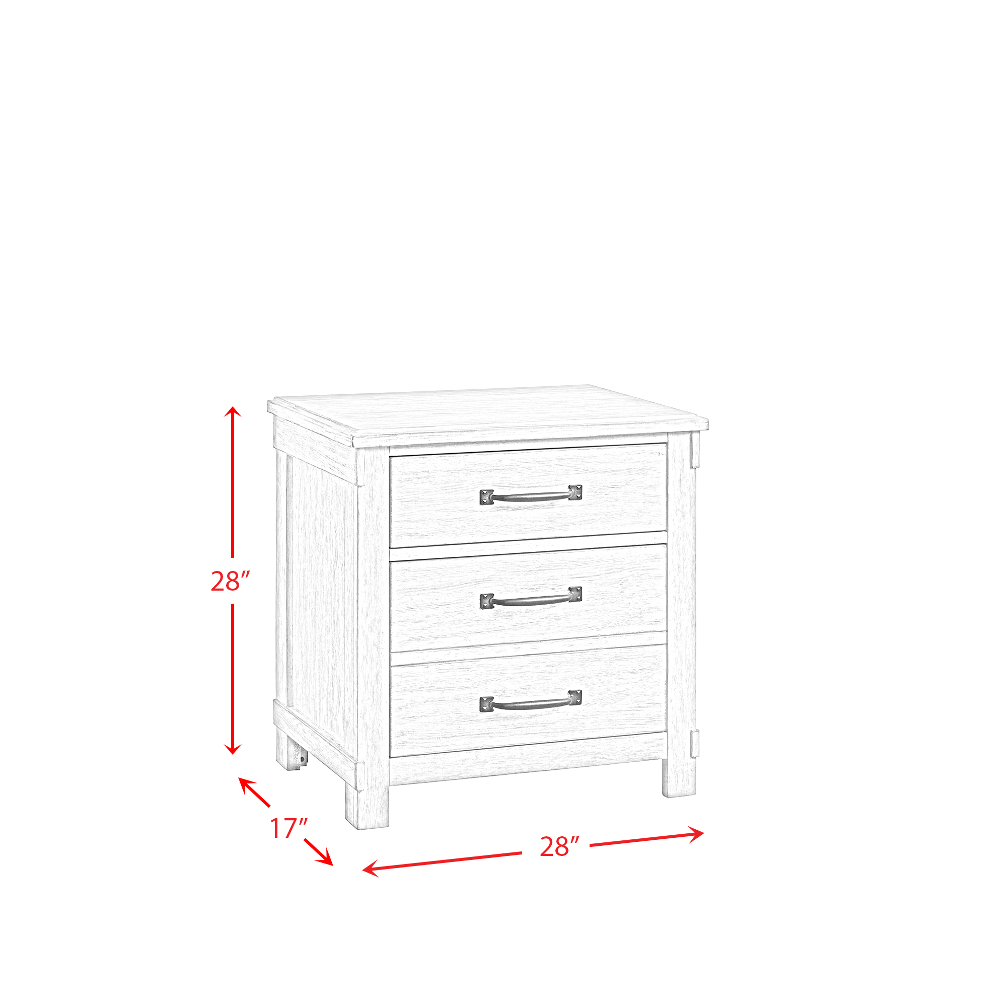 Model: SC370KB4PC | Elements Scott King Platform Storage 4PC Bedroom Set