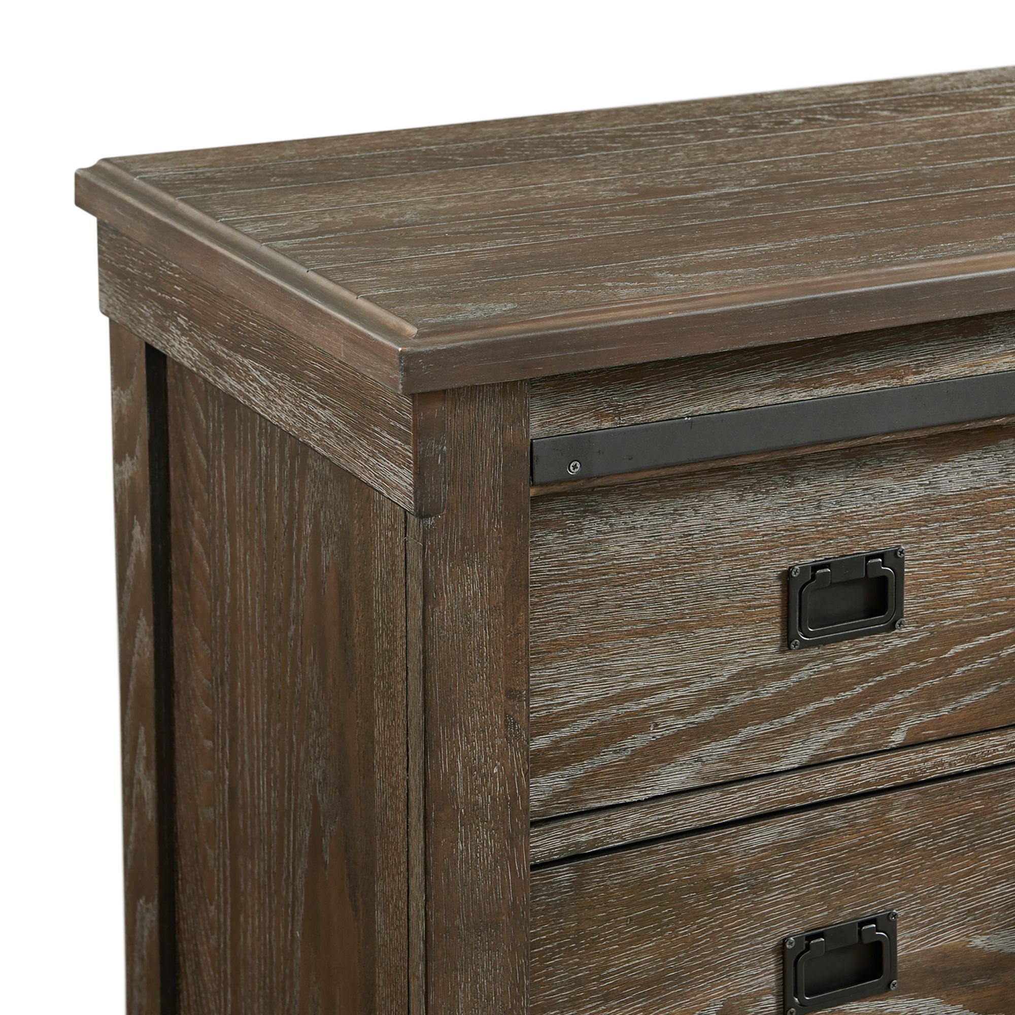 Model: SC370KB5PC | Elements Scott King Platform Storage 5PC Bedroom Set