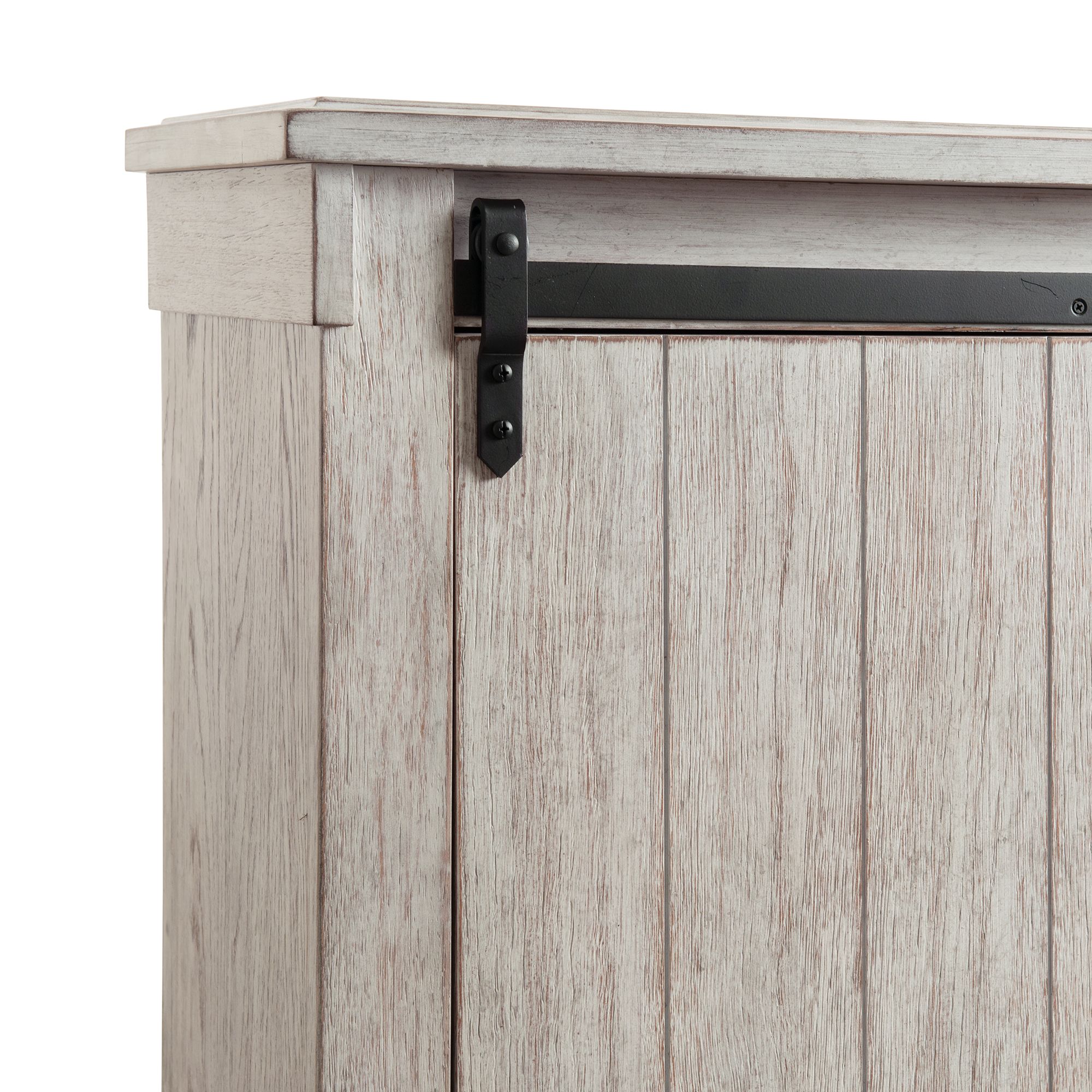 Model: SC670KB4PC | Elements Scott King Platform Storage 4PC Bedroom Set