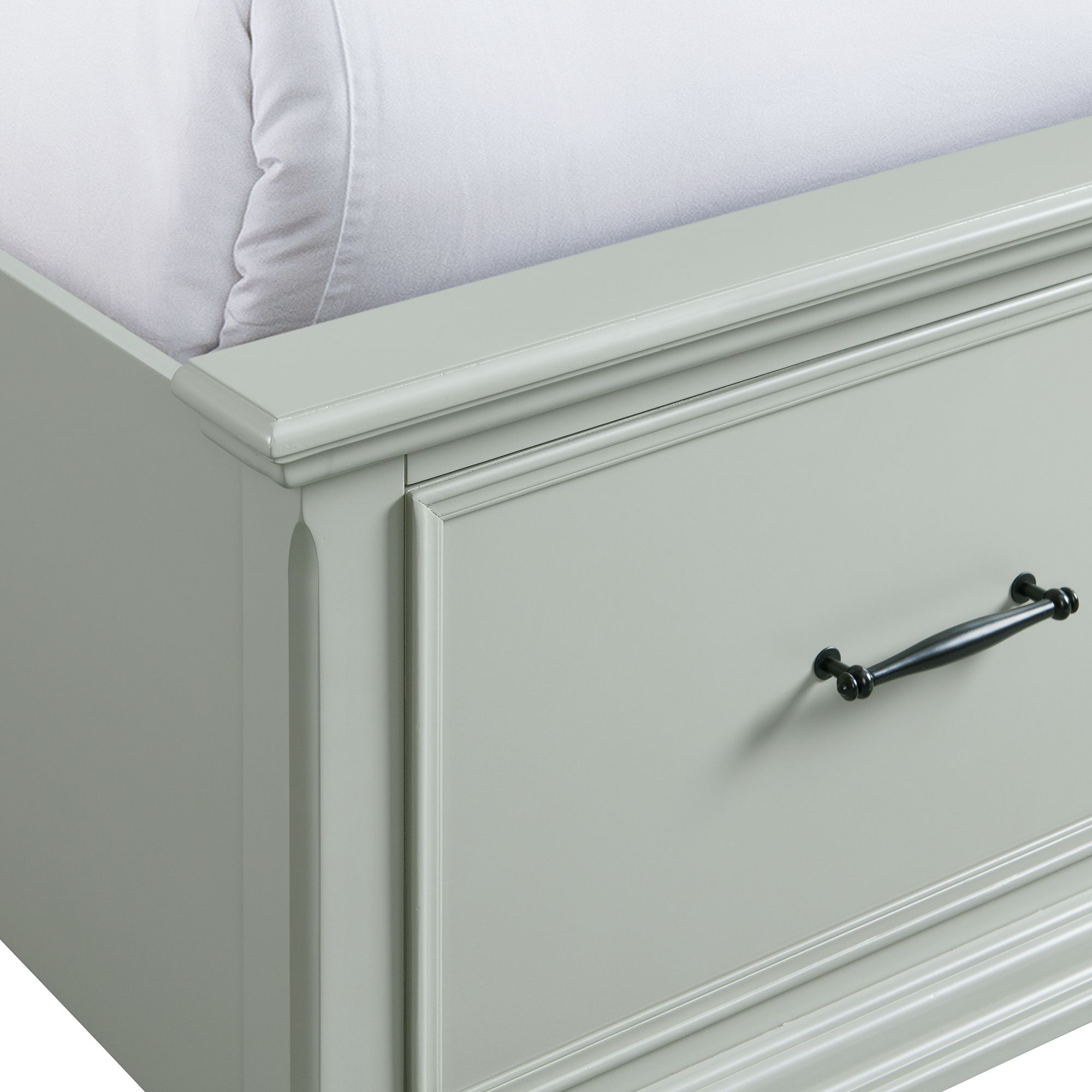 Model: SR350KB5PC | Elements Slater King Platform Storage 5PC Bedroom Set in Grey
