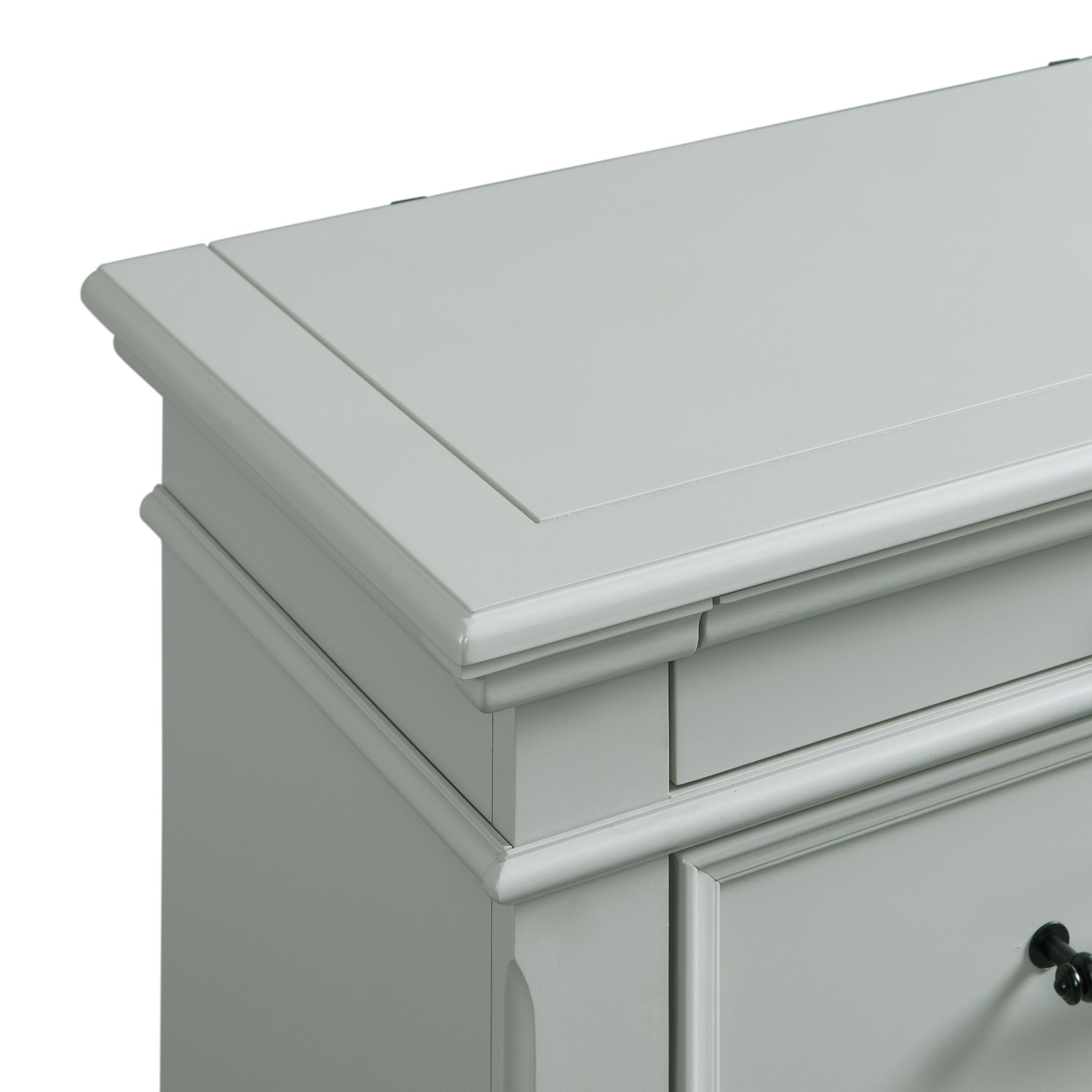 Model: SR350KB5PC | Elements Slater King Platform Storage 5PC Bedroom Set in Grey