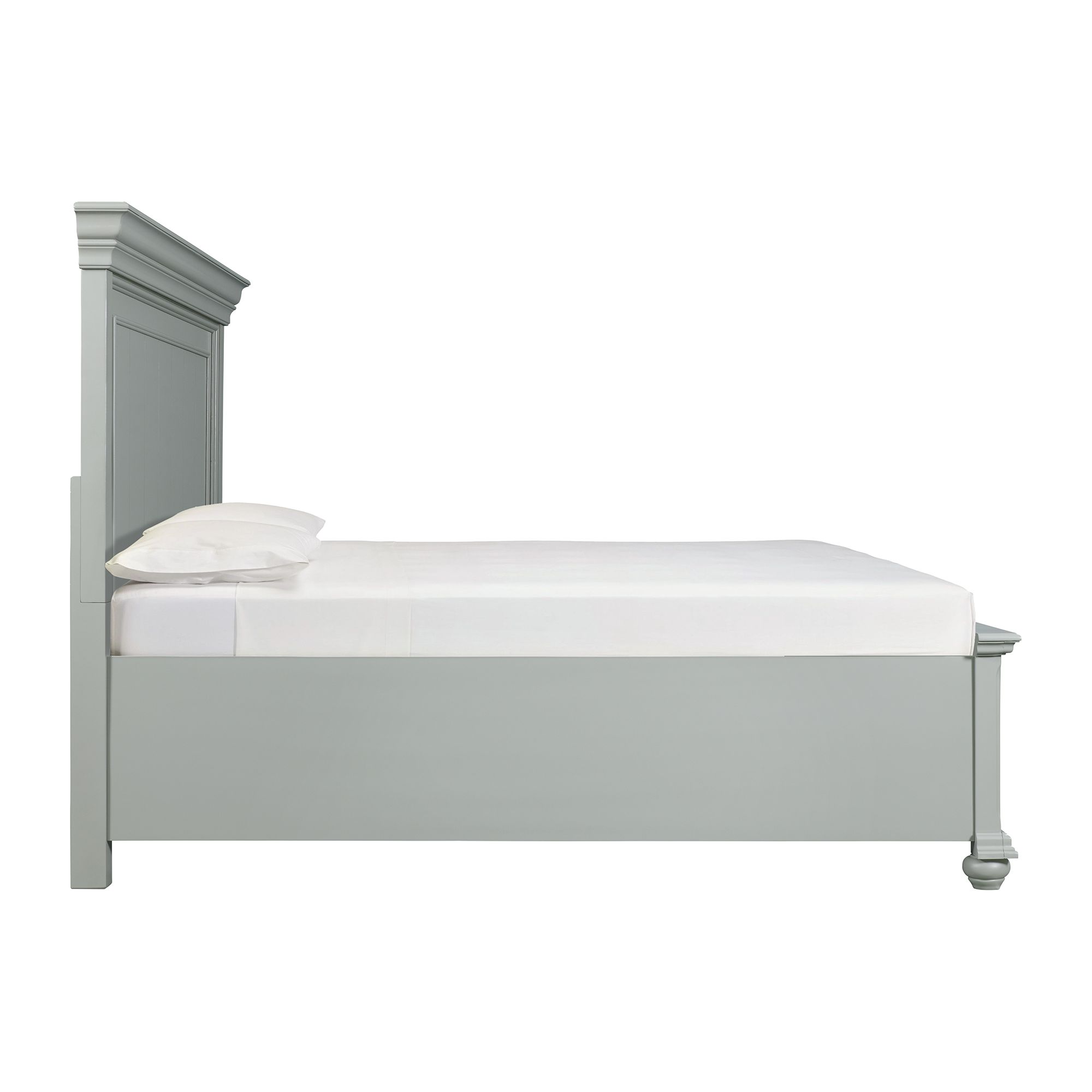 Model: SR350QB | Elements Slater Queen Platform Storage Bed in Grey